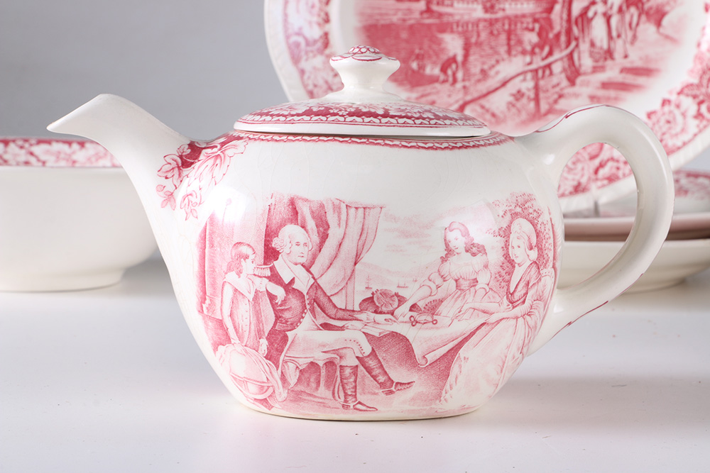 Currier and Ives "An American Subject" Dinner Set