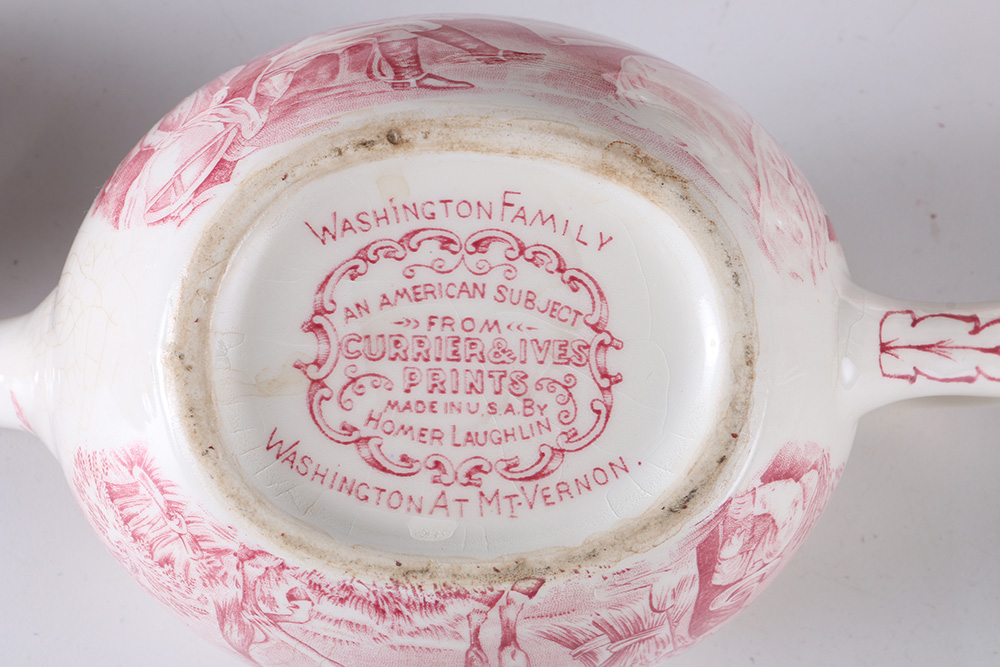 Currier and Ives "An American Subject" Dinner Set