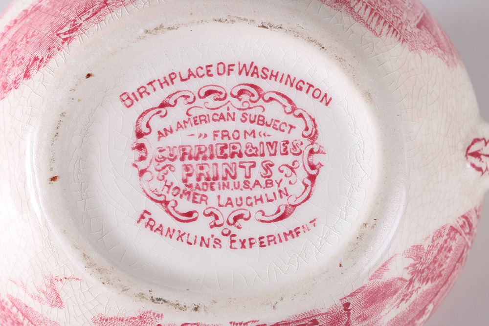 Currier and Ives "An American Subject" Dinner Set