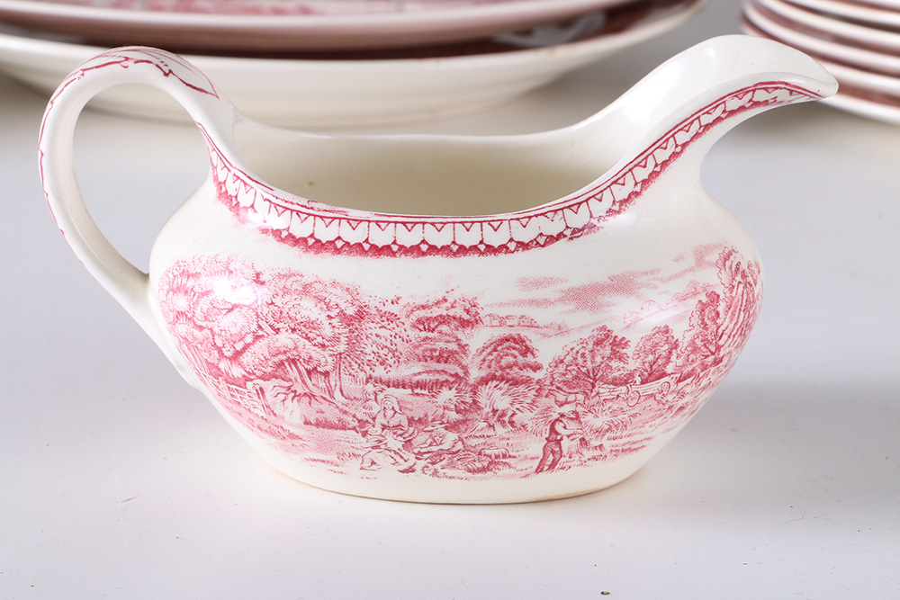 Currier and Ives "An American Subject" Dinner Set