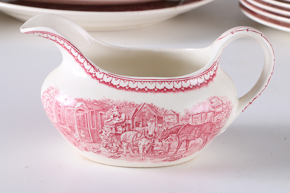 Currier and Ives "An American Subject" Dinner Set