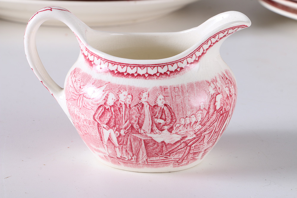 Currier and Ives "An American Subject" Dinner Set