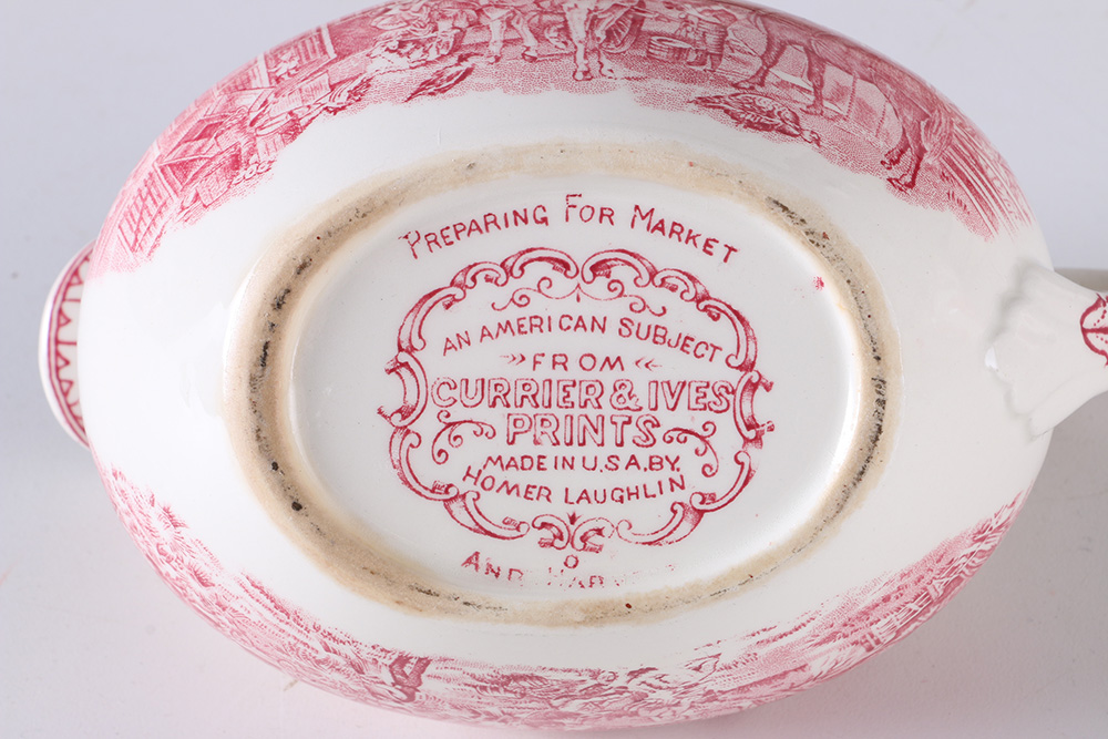 Currier and Ives "An American Subject" Dinner Set