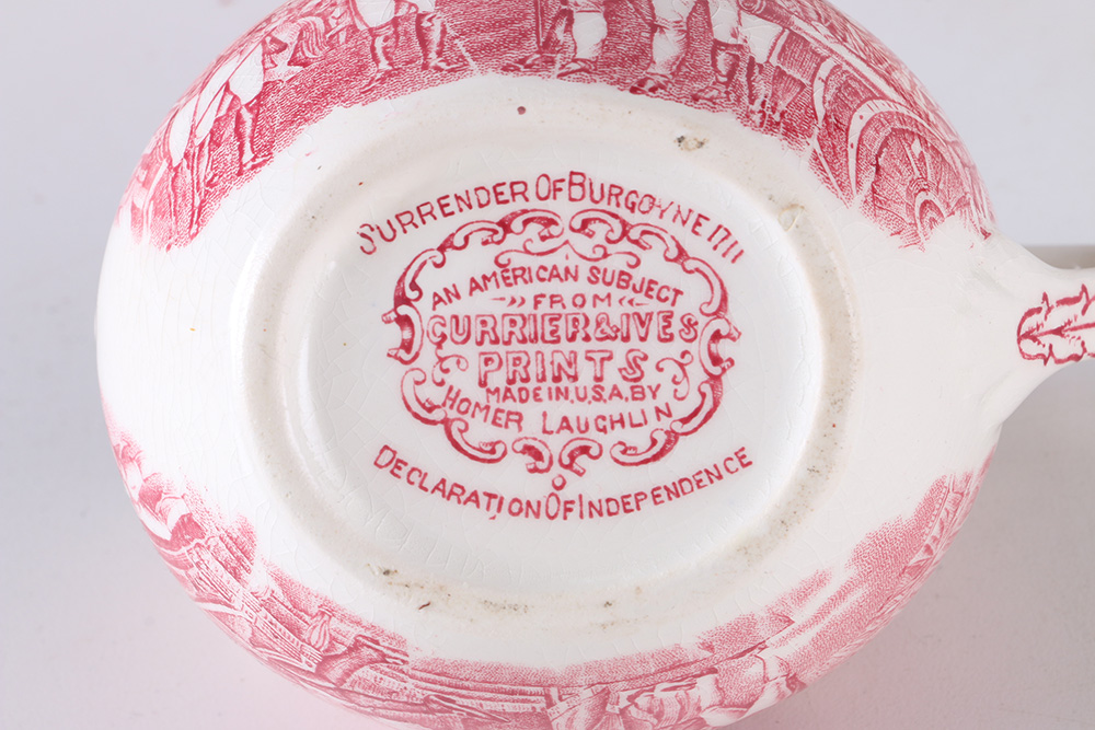 Currier and Ives "An American Subject" Dinner Set