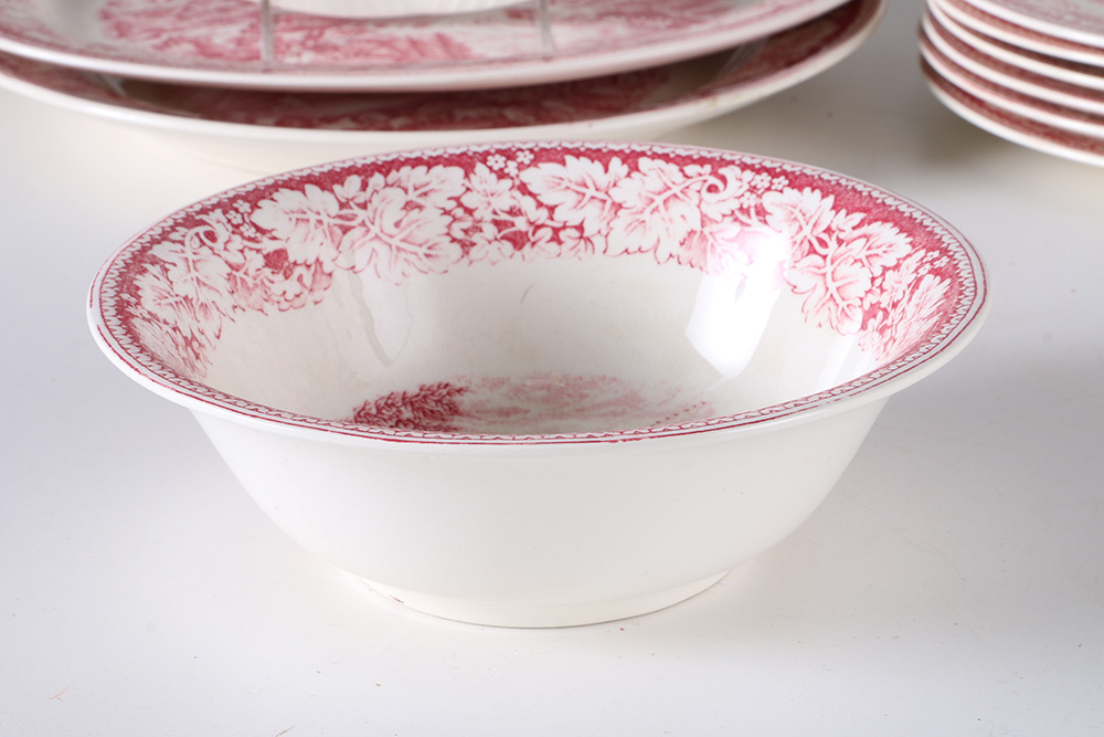 Currier and Ives "An American Subject" Dinner Set