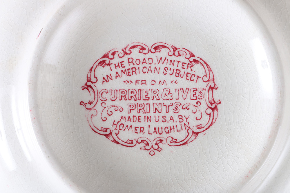 Currier and Ives "An American Subject" Dinner Set