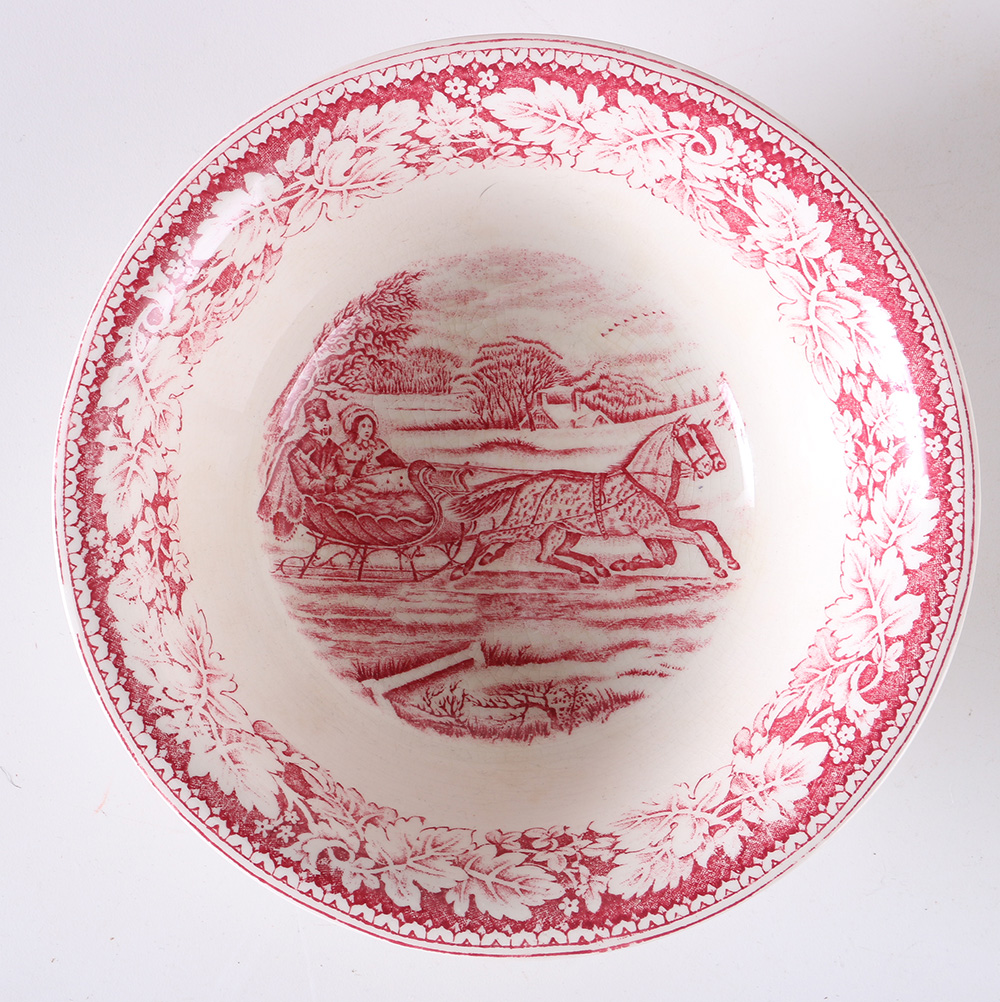 Currier and Ives "An American Subject" Dinner Set