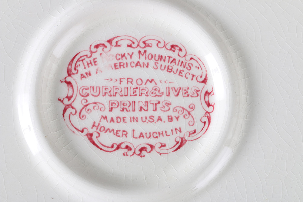 Currier and Ives "An American Subject" Dinner Set