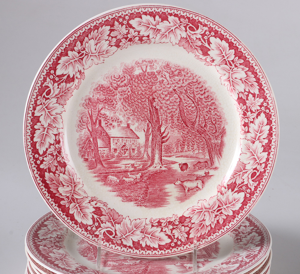 Currier and Ives "An American Subject" Dinner Set