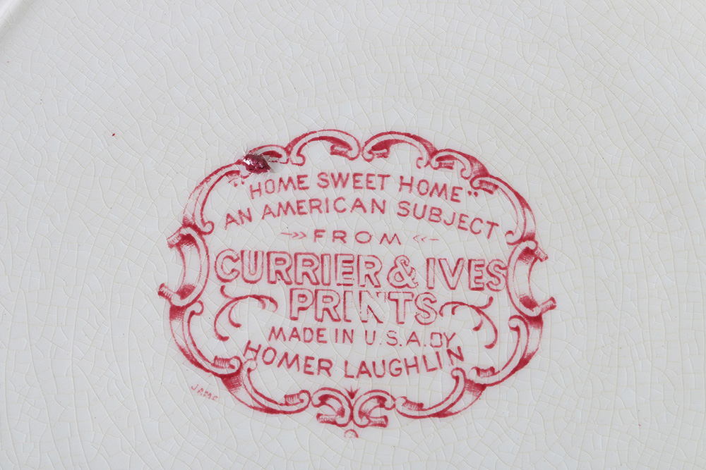 Currier and Ives "An American Subject" Dinner Set