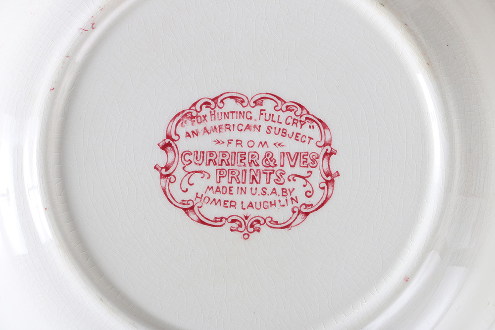 Currier and Ives "An American Subject" Dinner Set