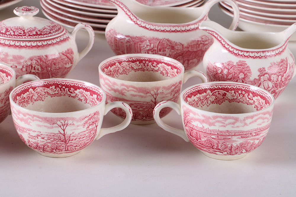 Currier and Ives "An American Subject" Dinner Set