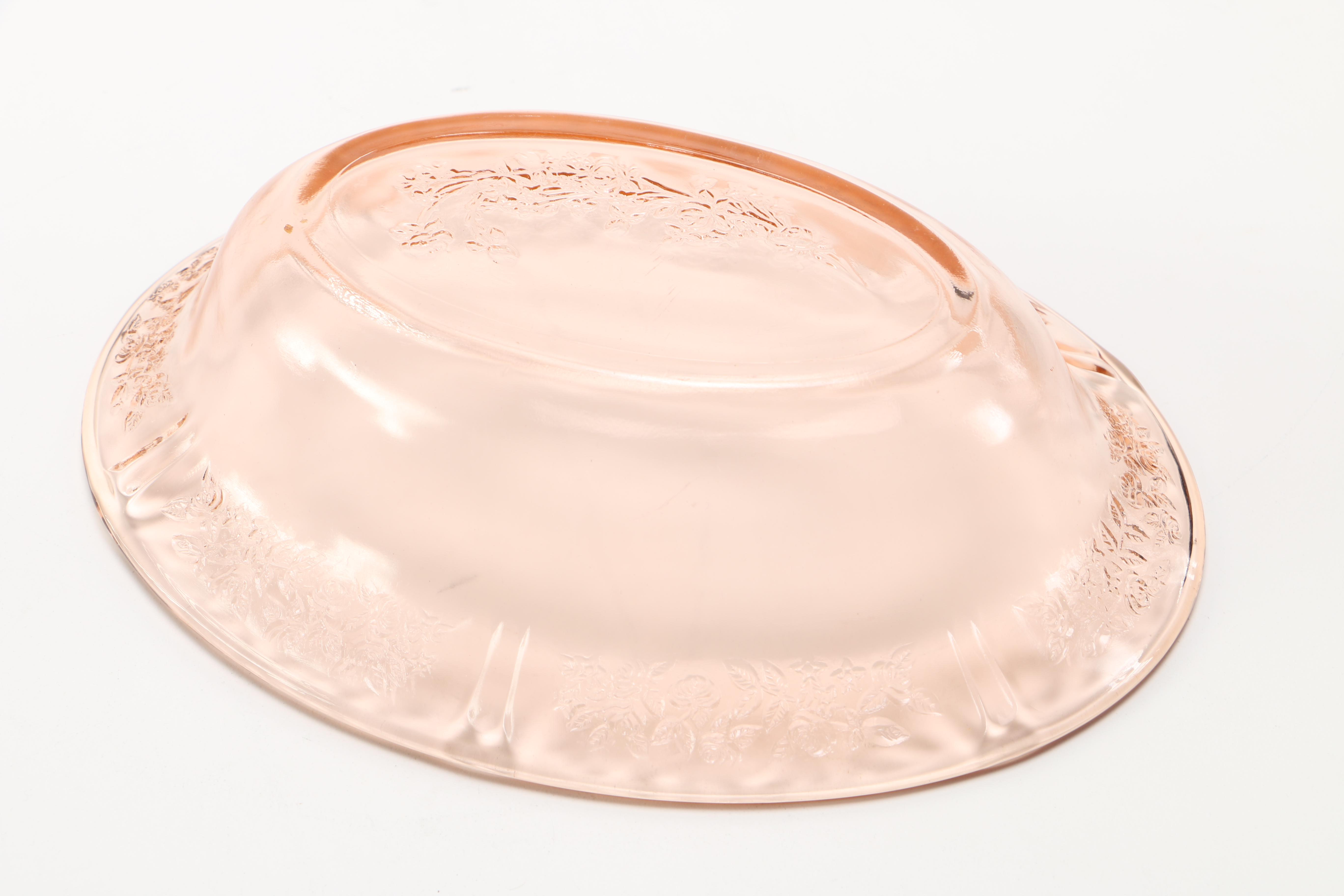 Pink Glass Punch Set