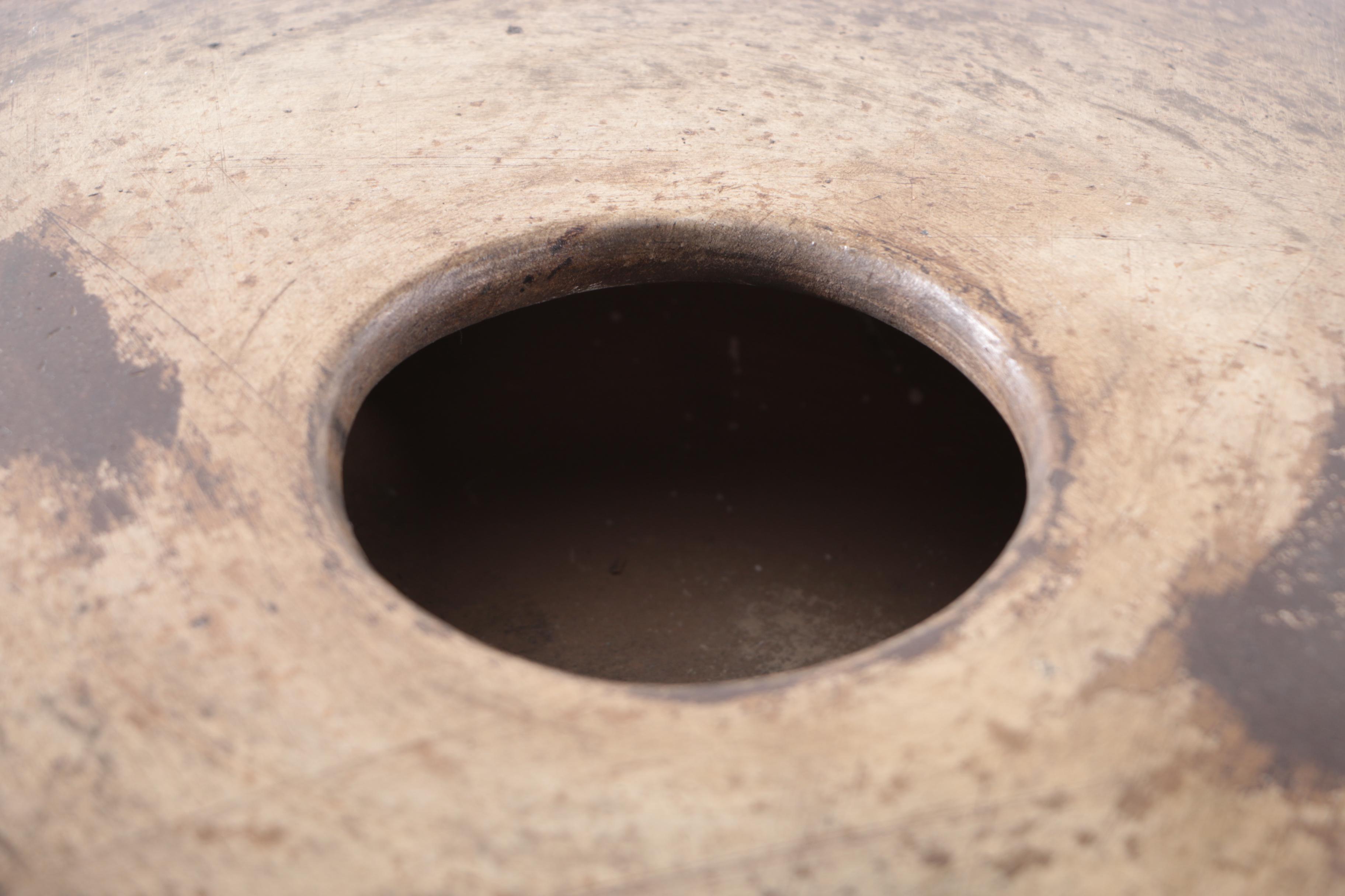 Hand Glazed Ceramic Circular Vase