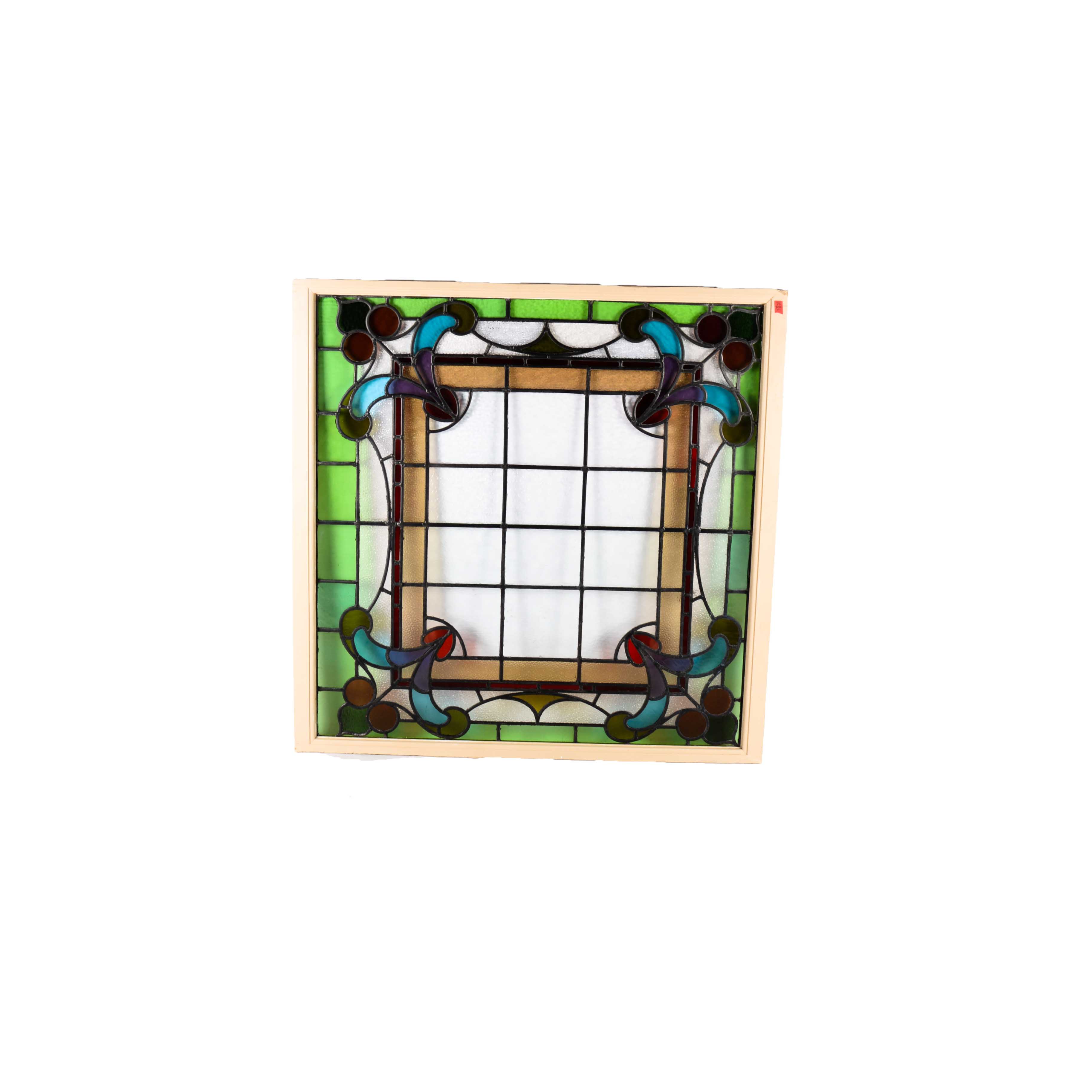 1890 Antique Stained Glass Window