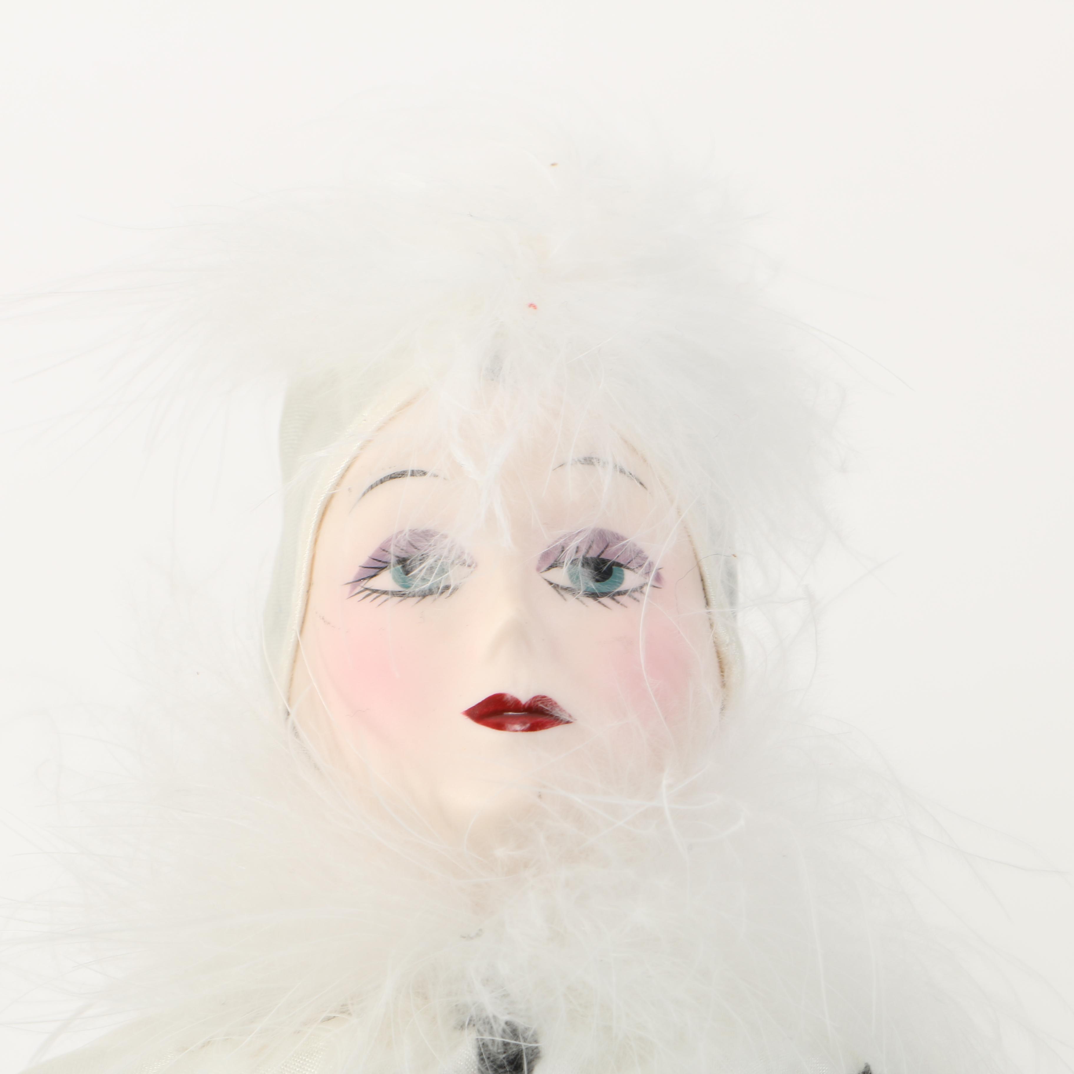 Stylized Porcelain Dolls with Cloth Bodies