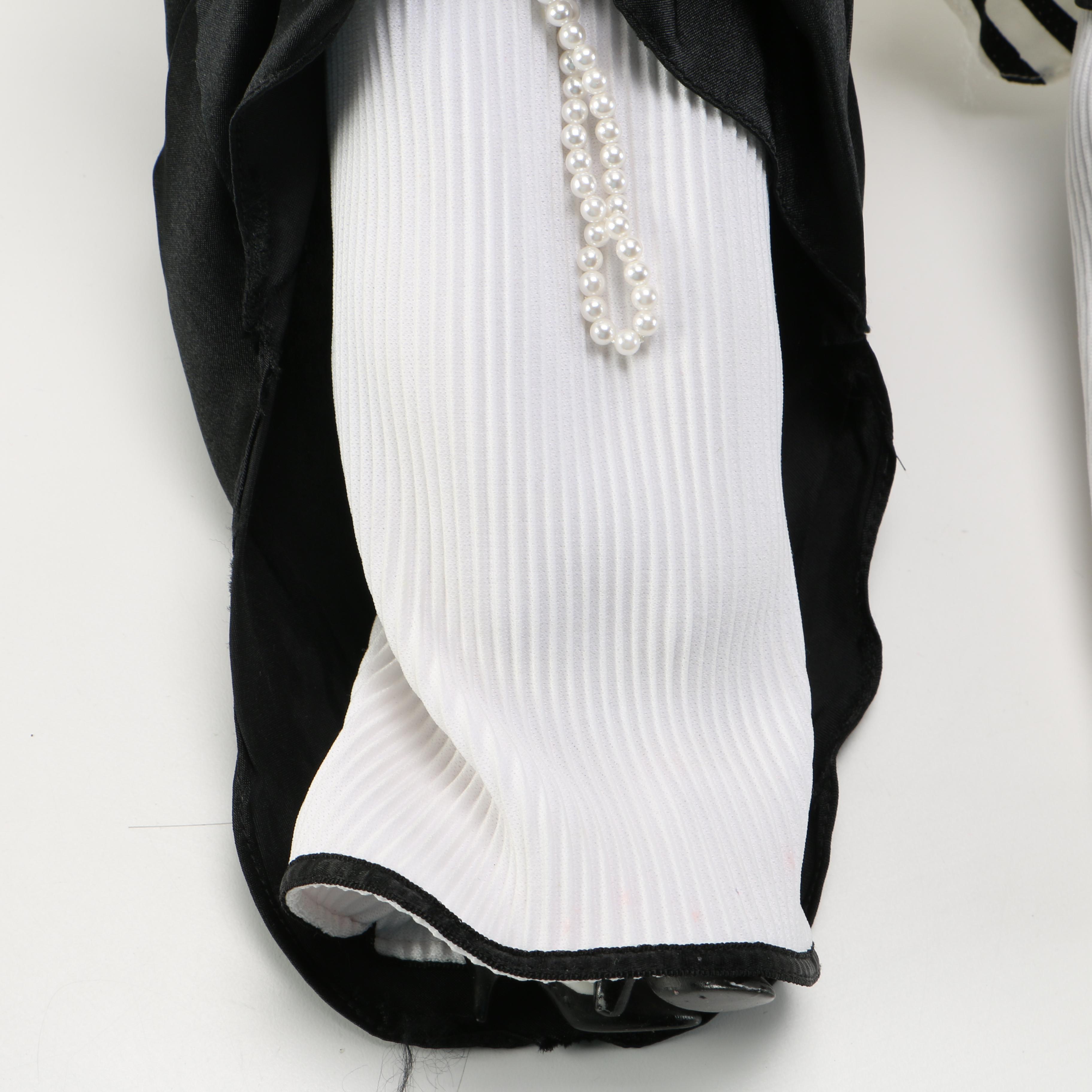 Stylized Porcelain Dolls with Cloth Bodies