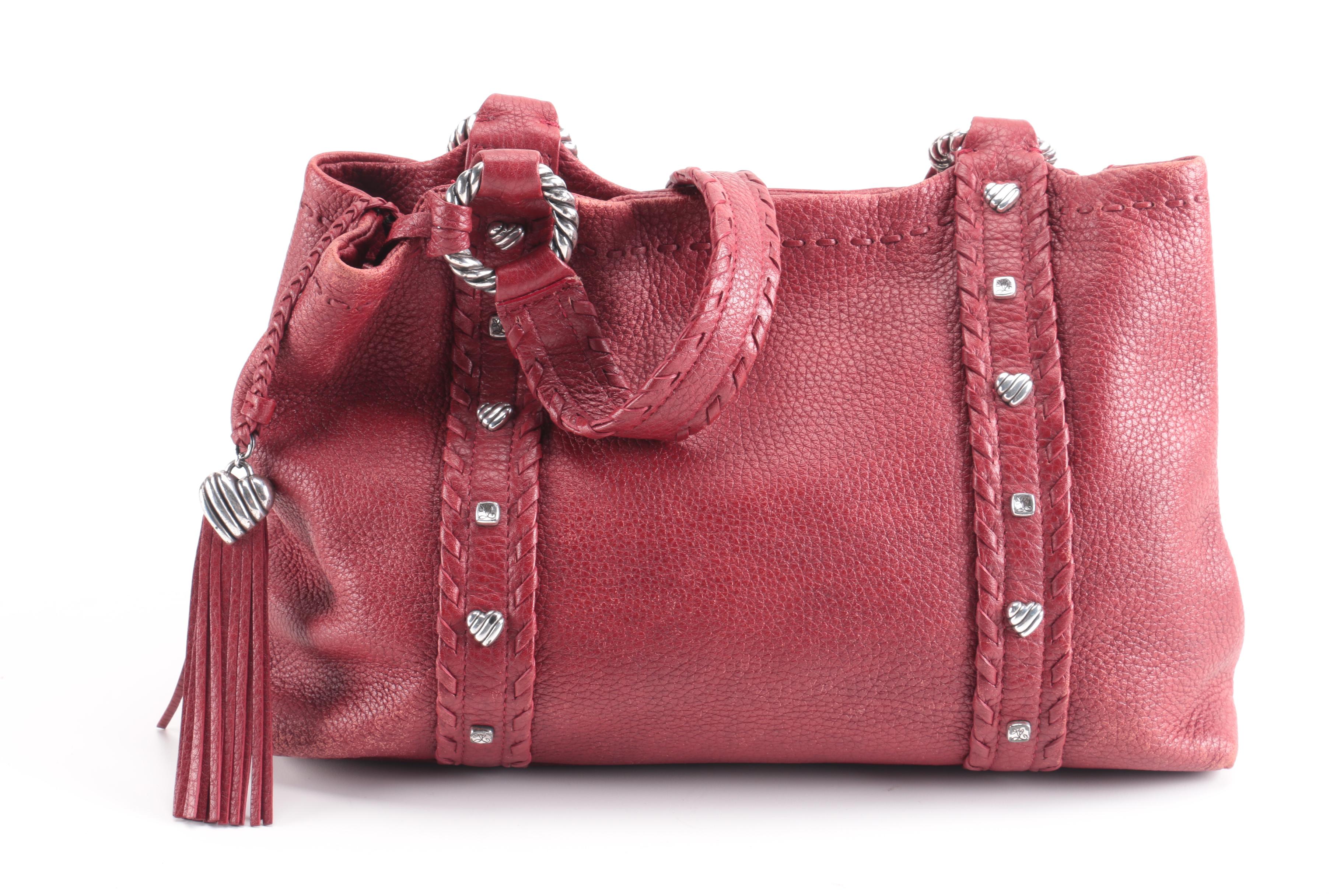 Brighton Red Leather Handbag