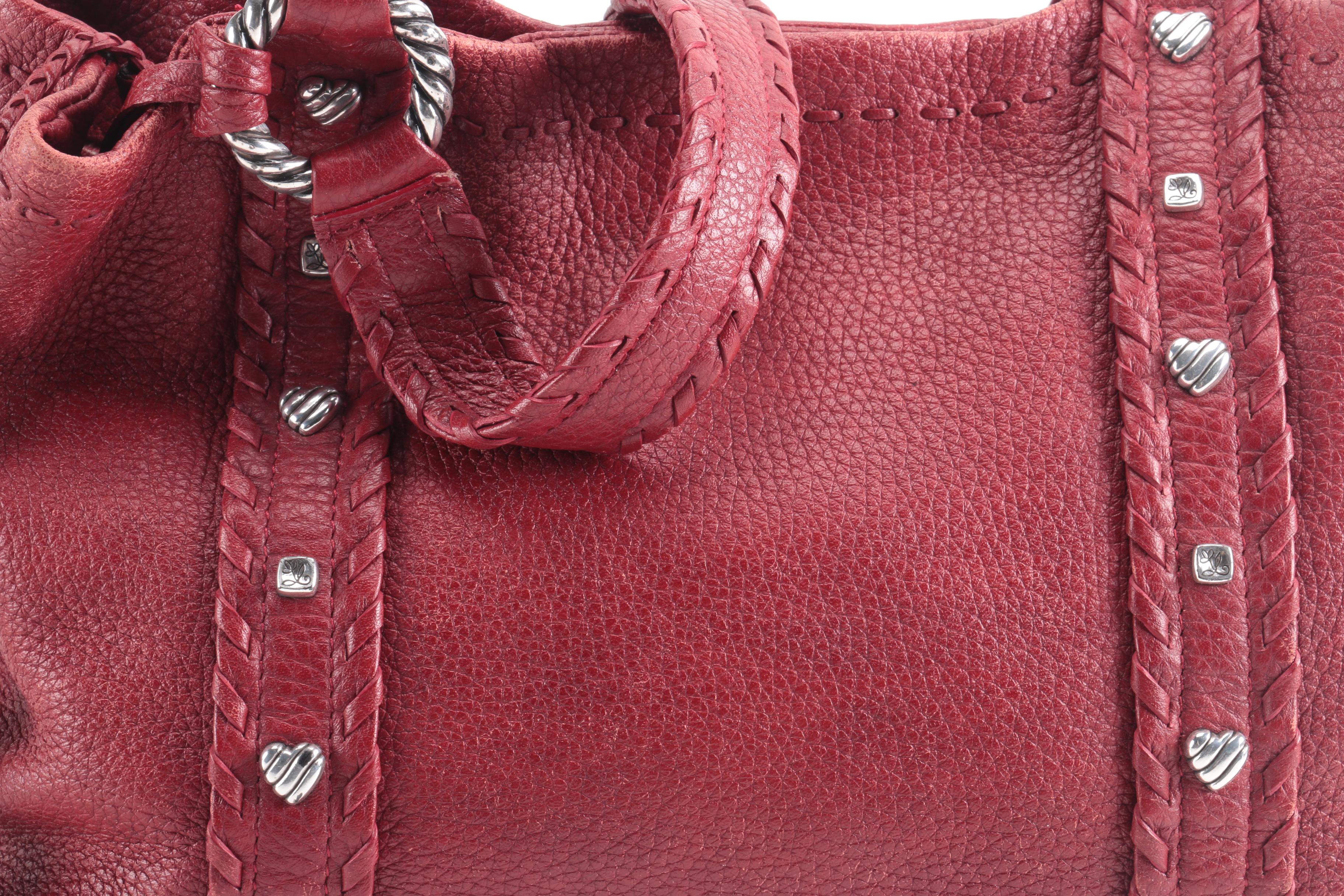 Brighton Red Leather Handbag
