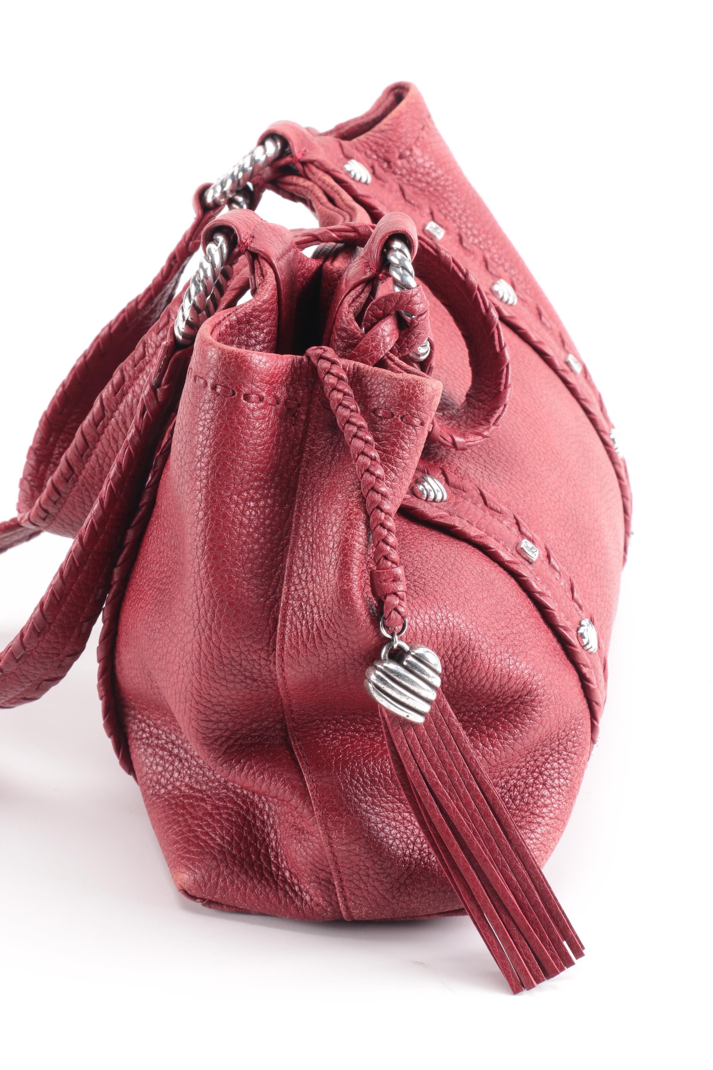 Brighton Red Leather Handbag