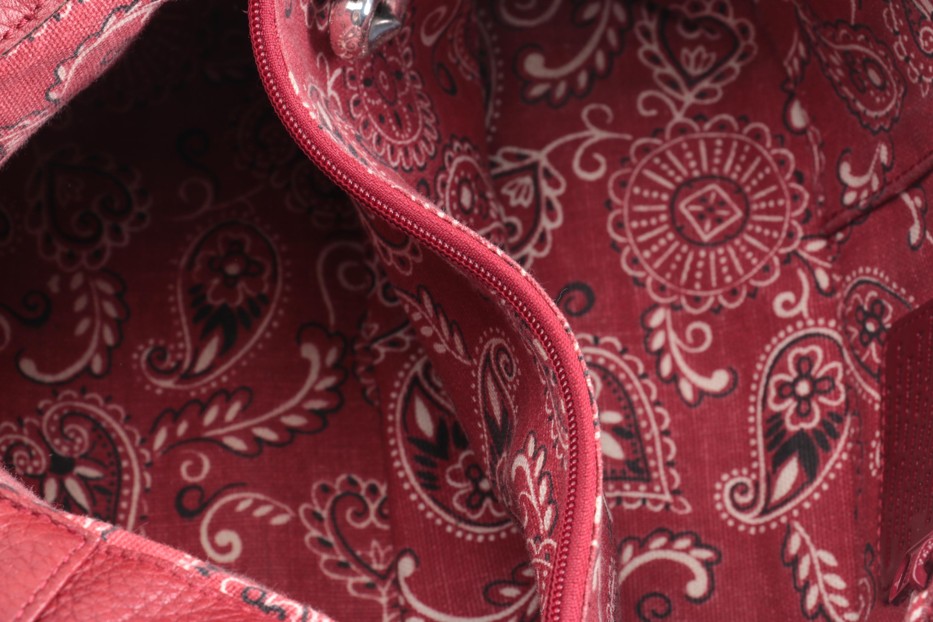 Brighton Red Leather Handbag