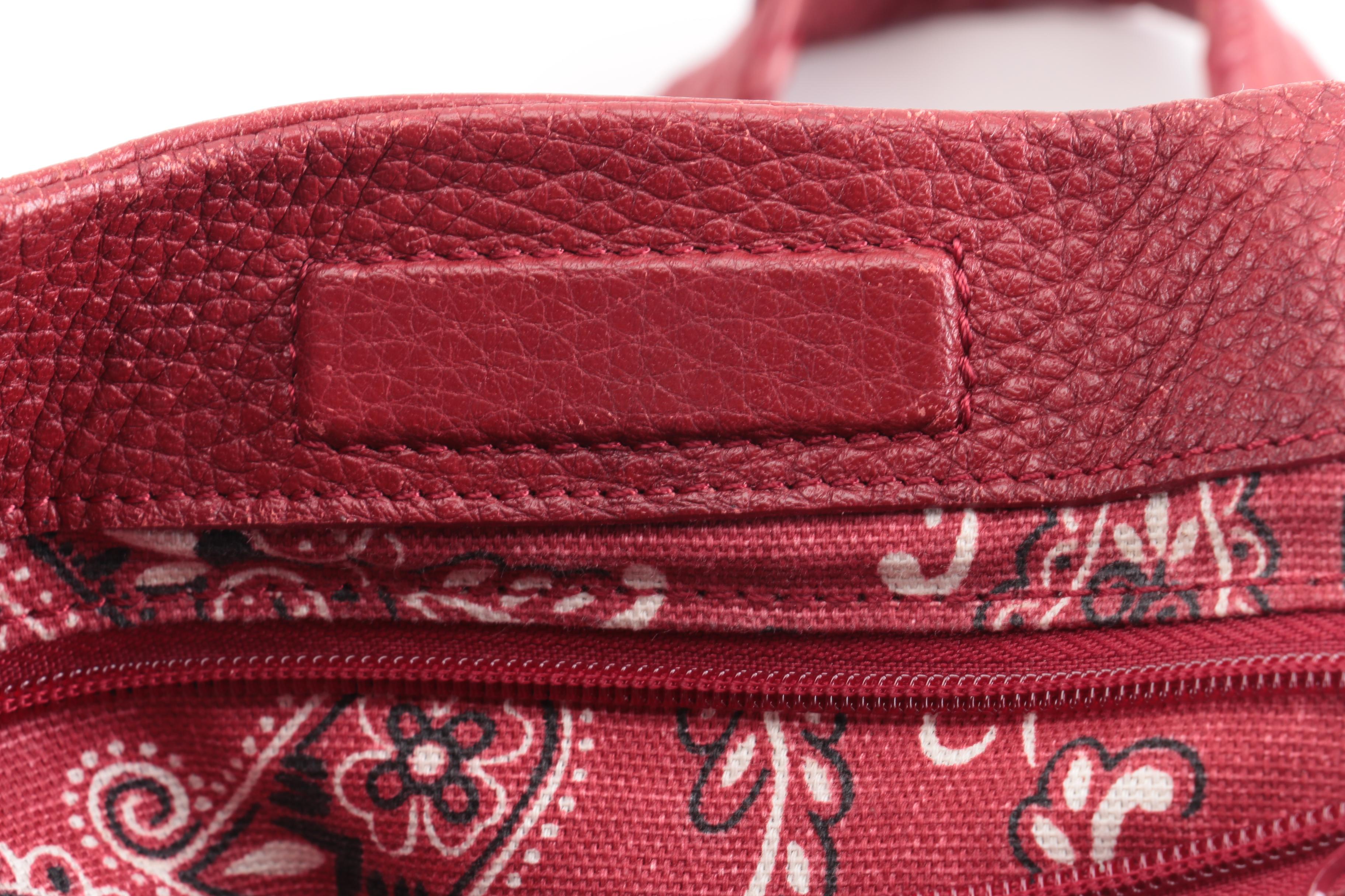 Brighton Red Leather Handbag