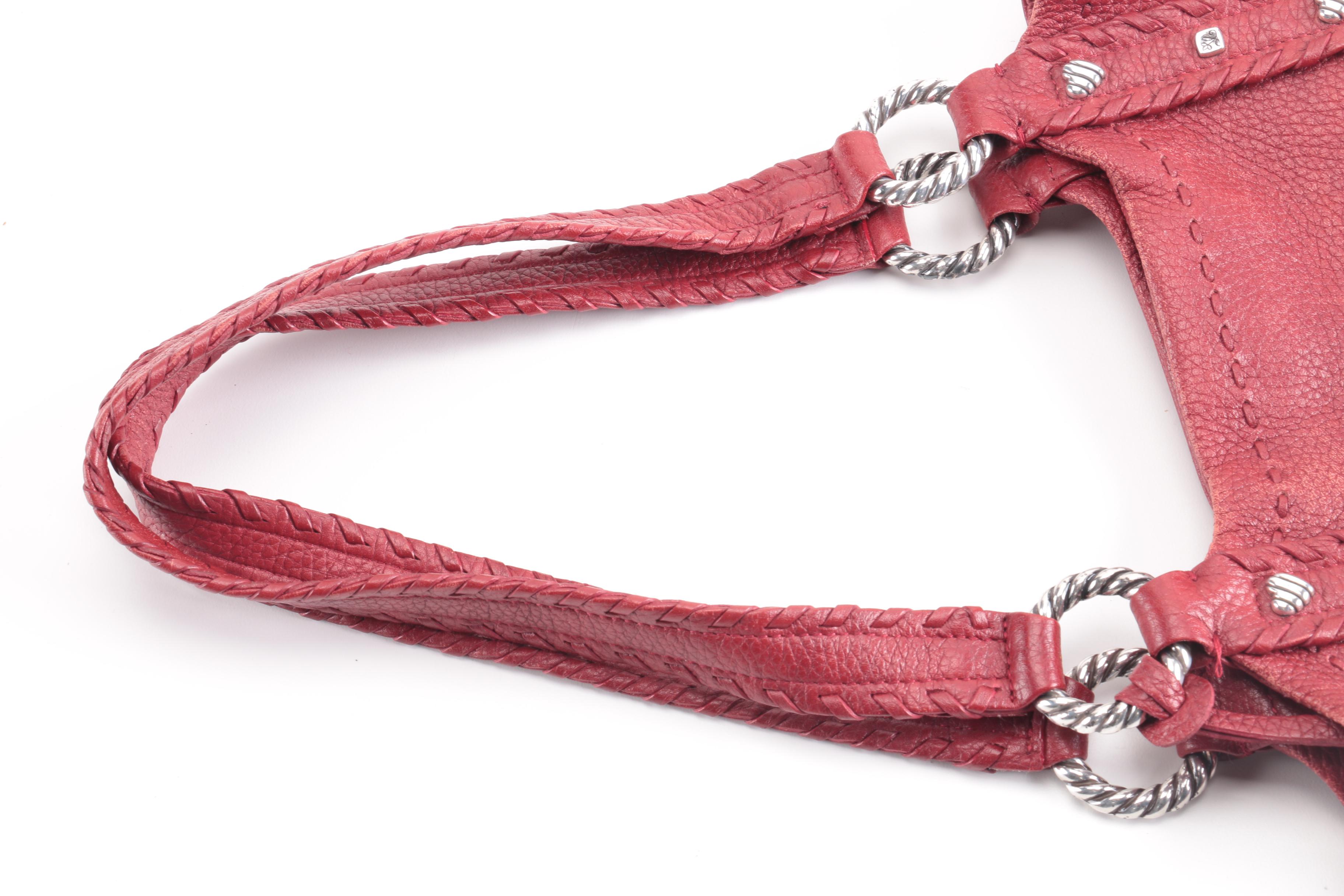 Brighton Red Leather Handbag