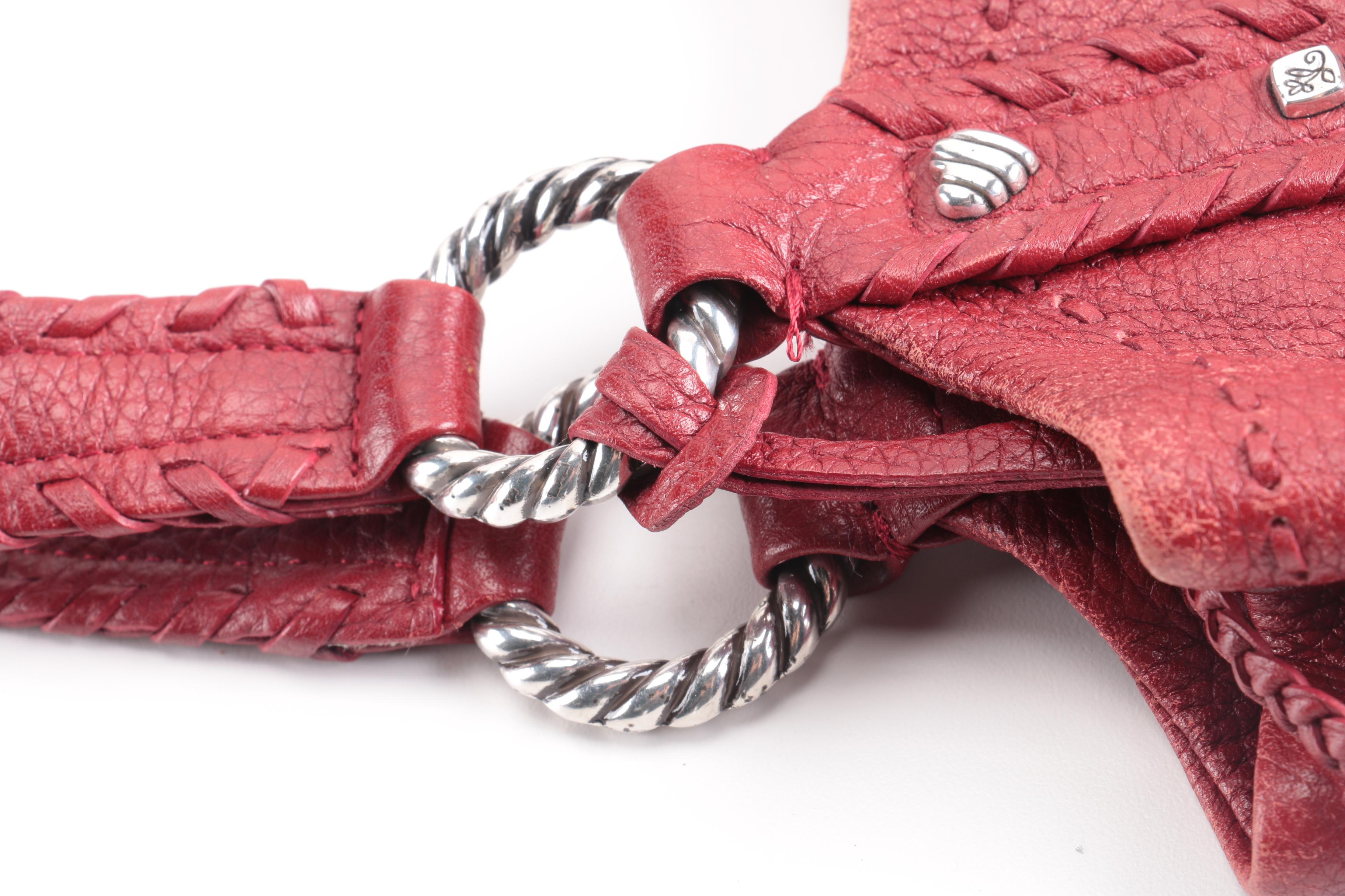 Brighton Red Leather Handbag