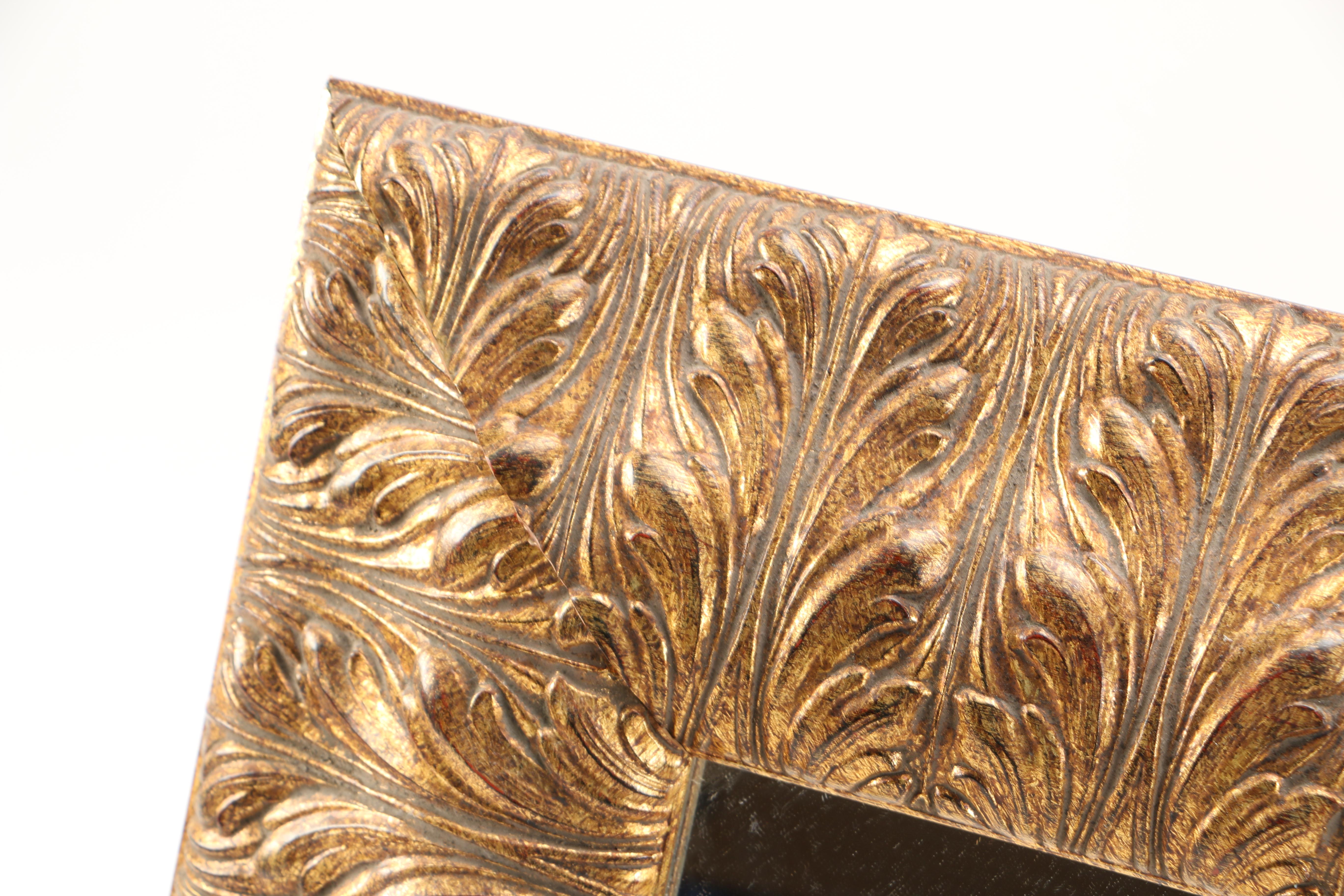 Gold Tone Ornate Wall Mirror