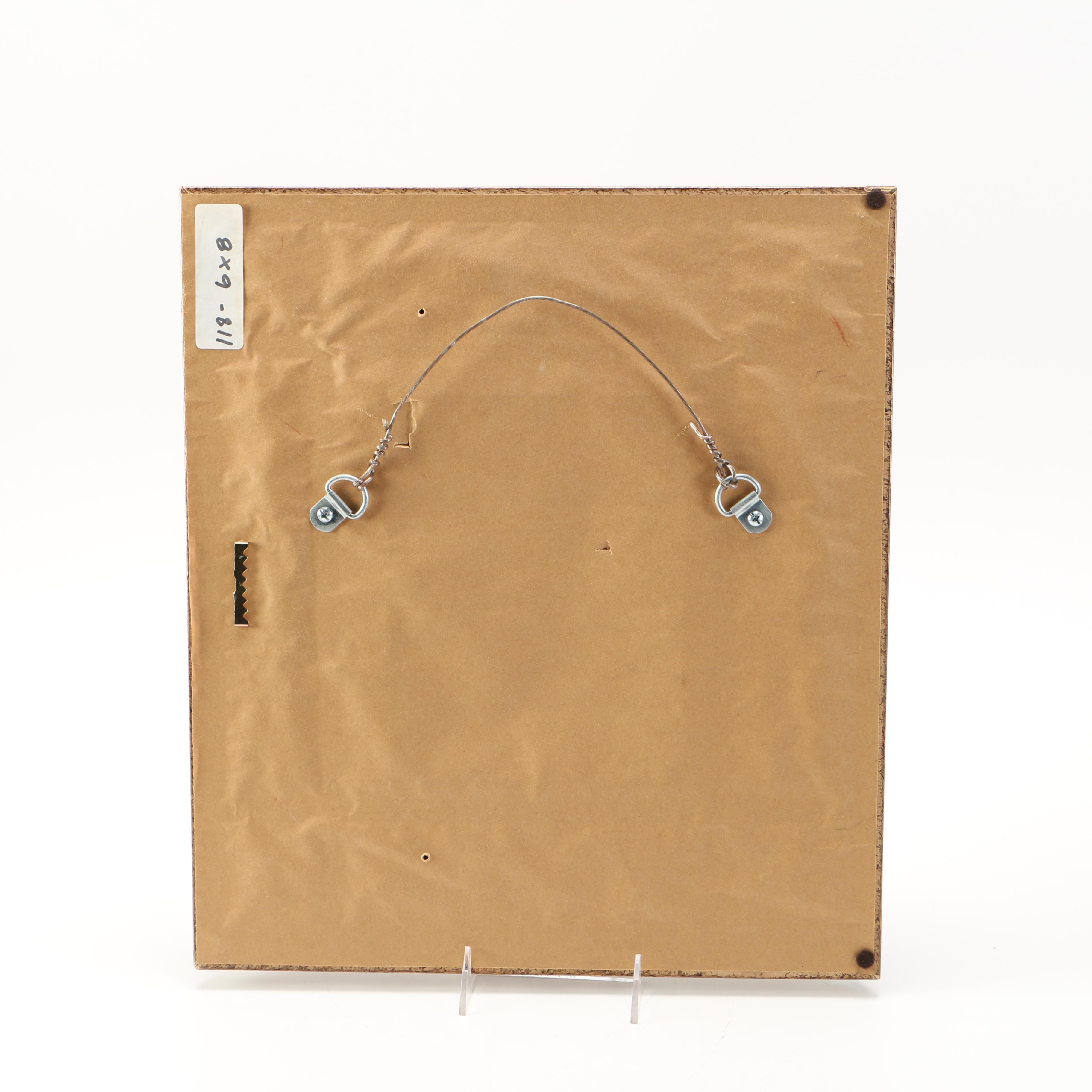 Gold Tone Ornate Wall Mirror