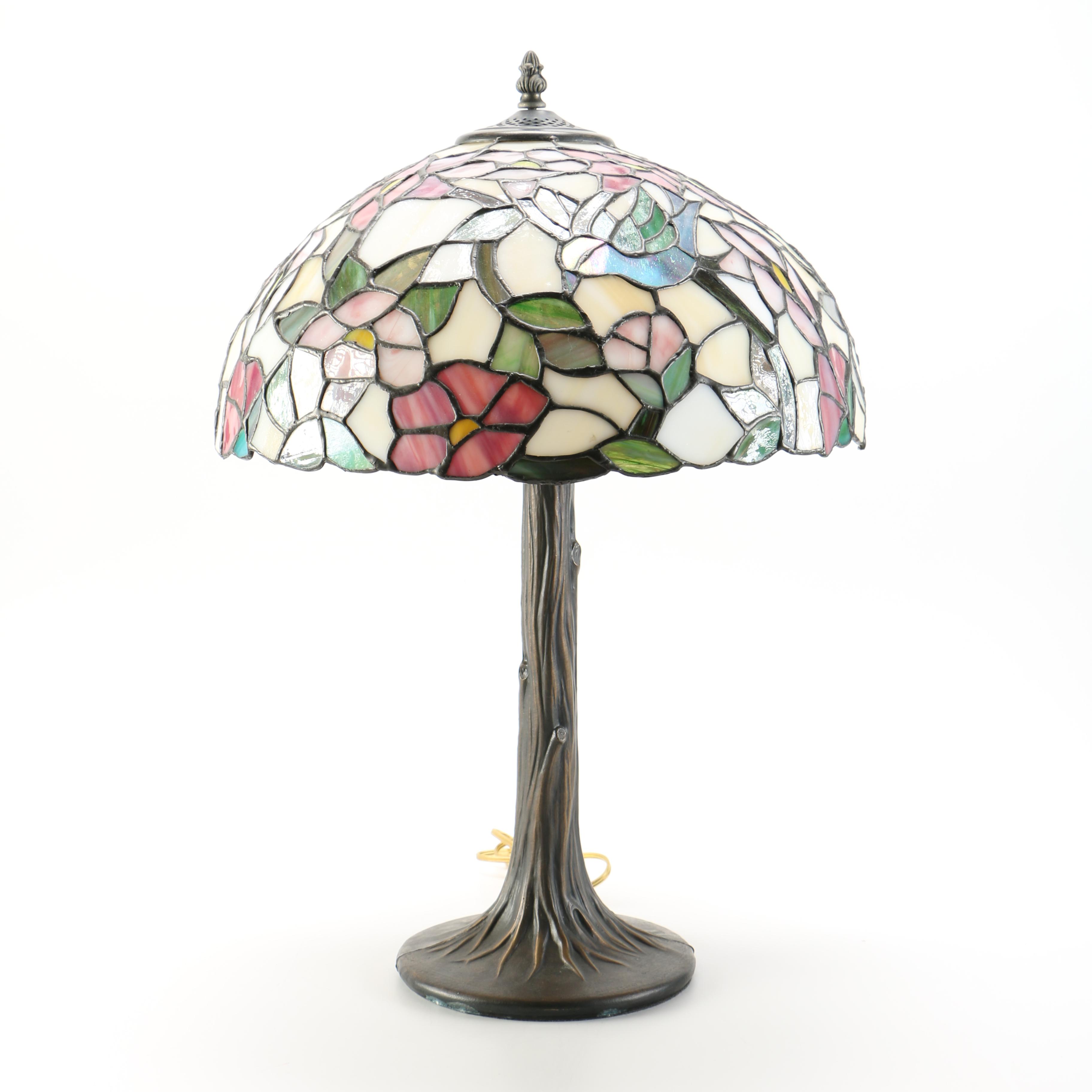 Floral Tiffany Style Table Lamp