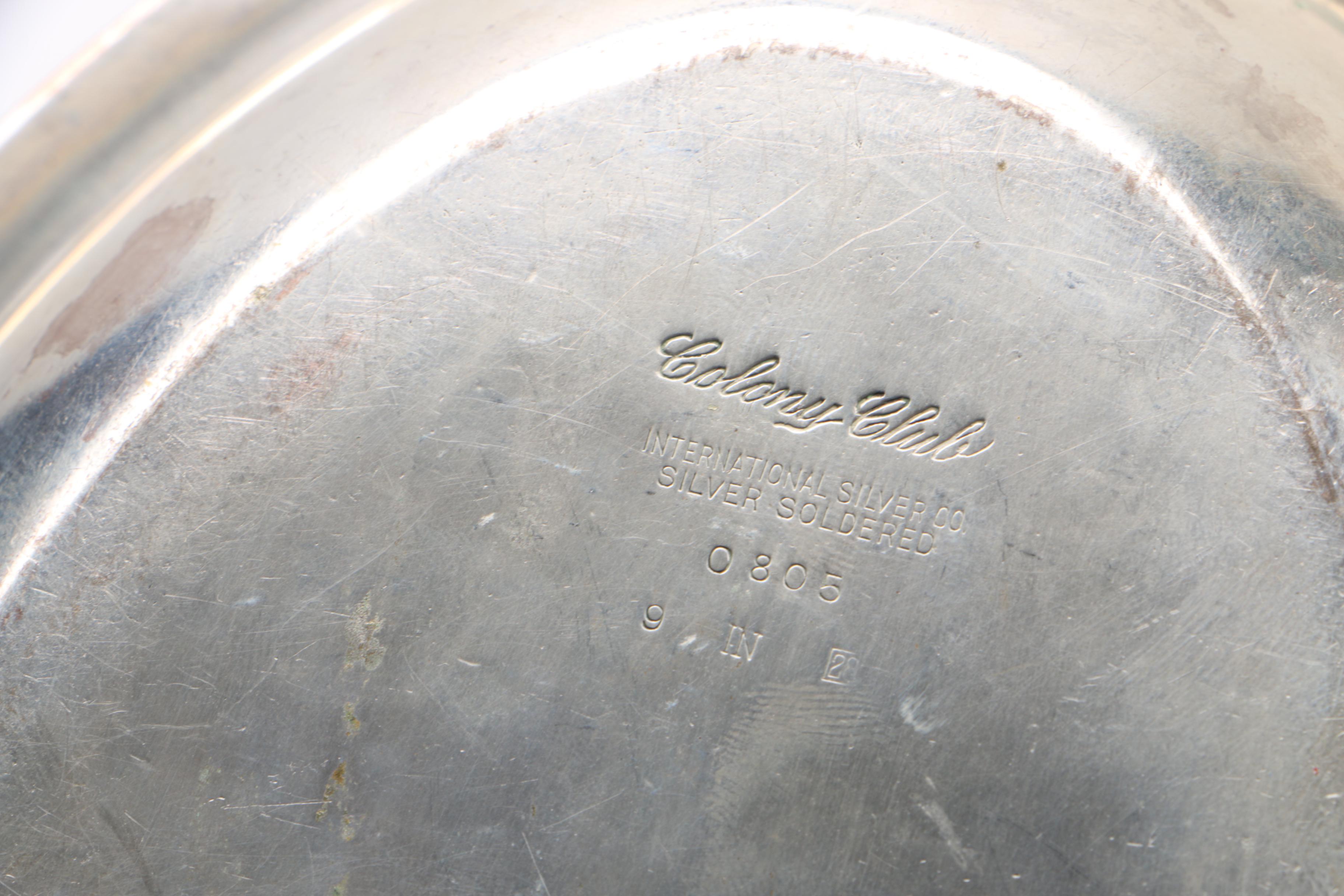 International Silver Company Silver Plate Bread Trays