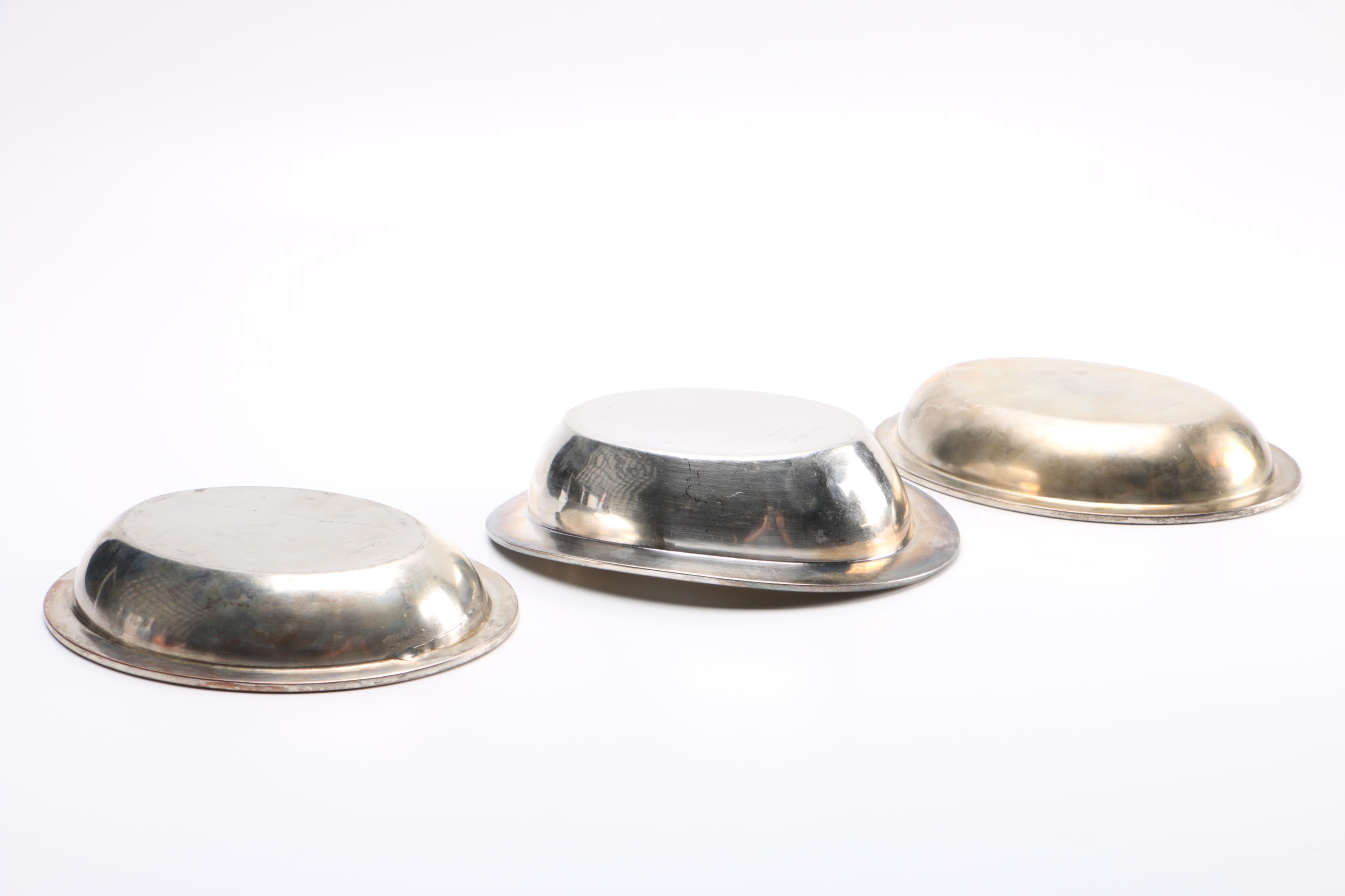 International Silver Company Silver Plate Bread Trays