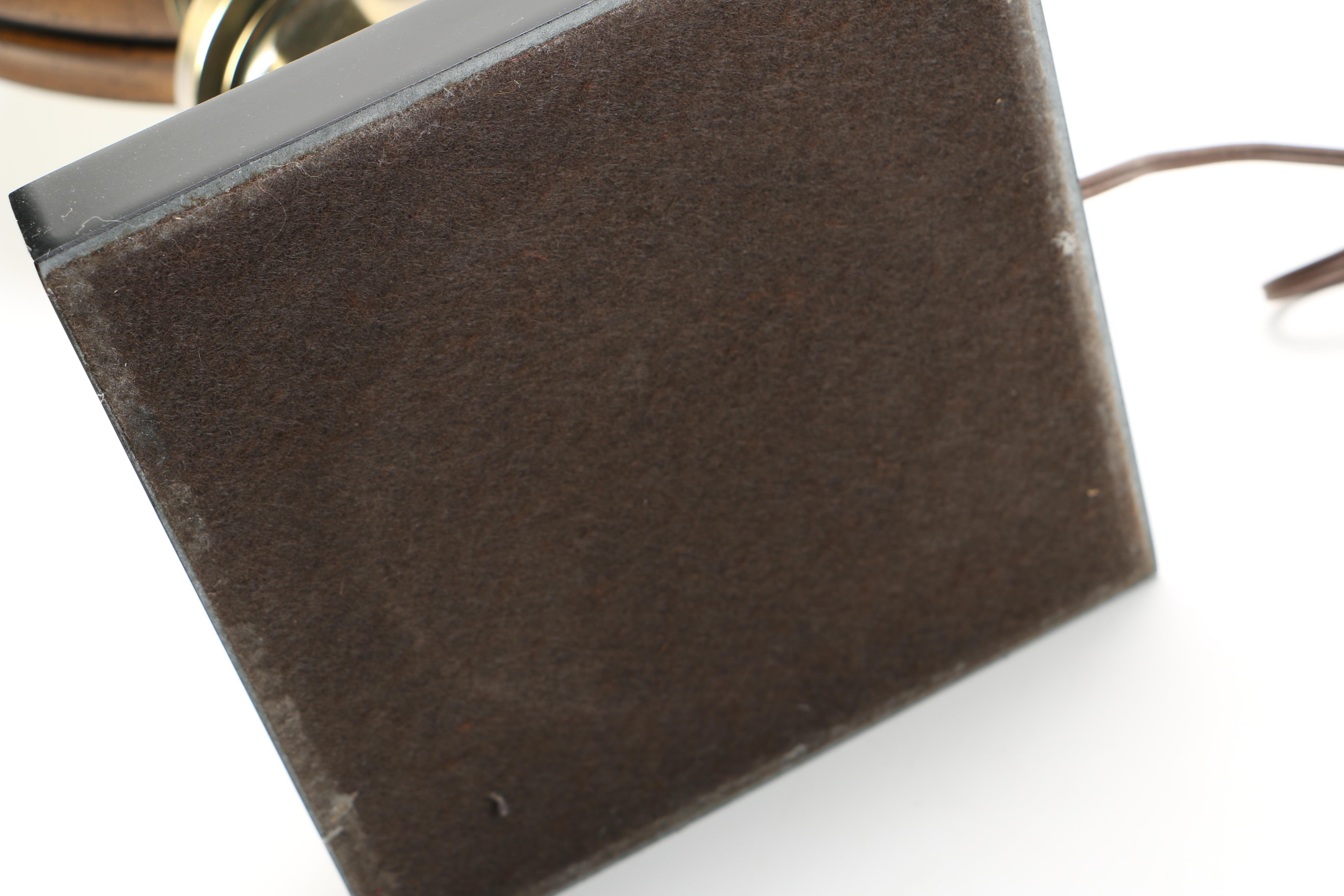 Round Base Analog Clock and Barometer