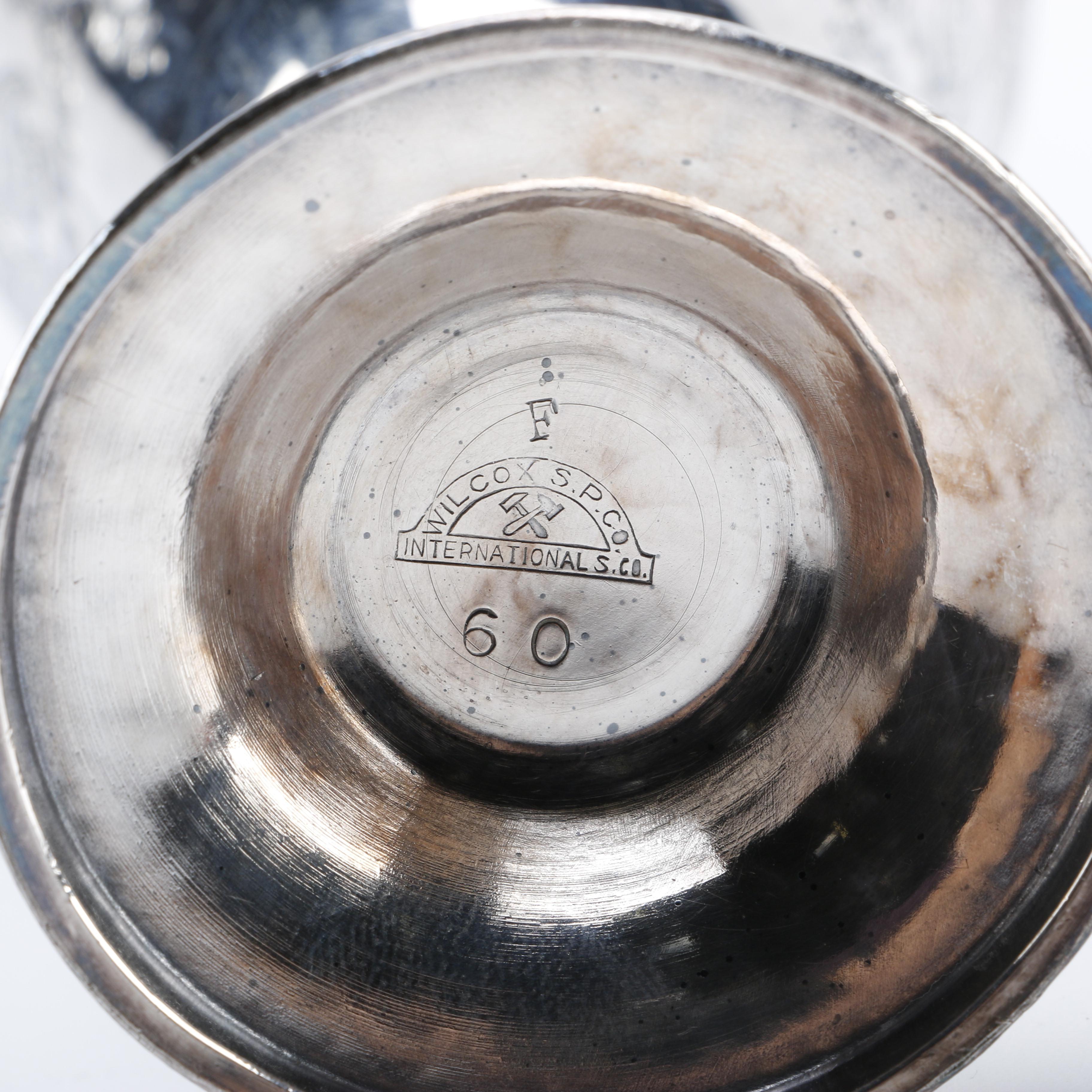 Wilcox Silver Plate Co. "Paisley" Silver Plate Chalice