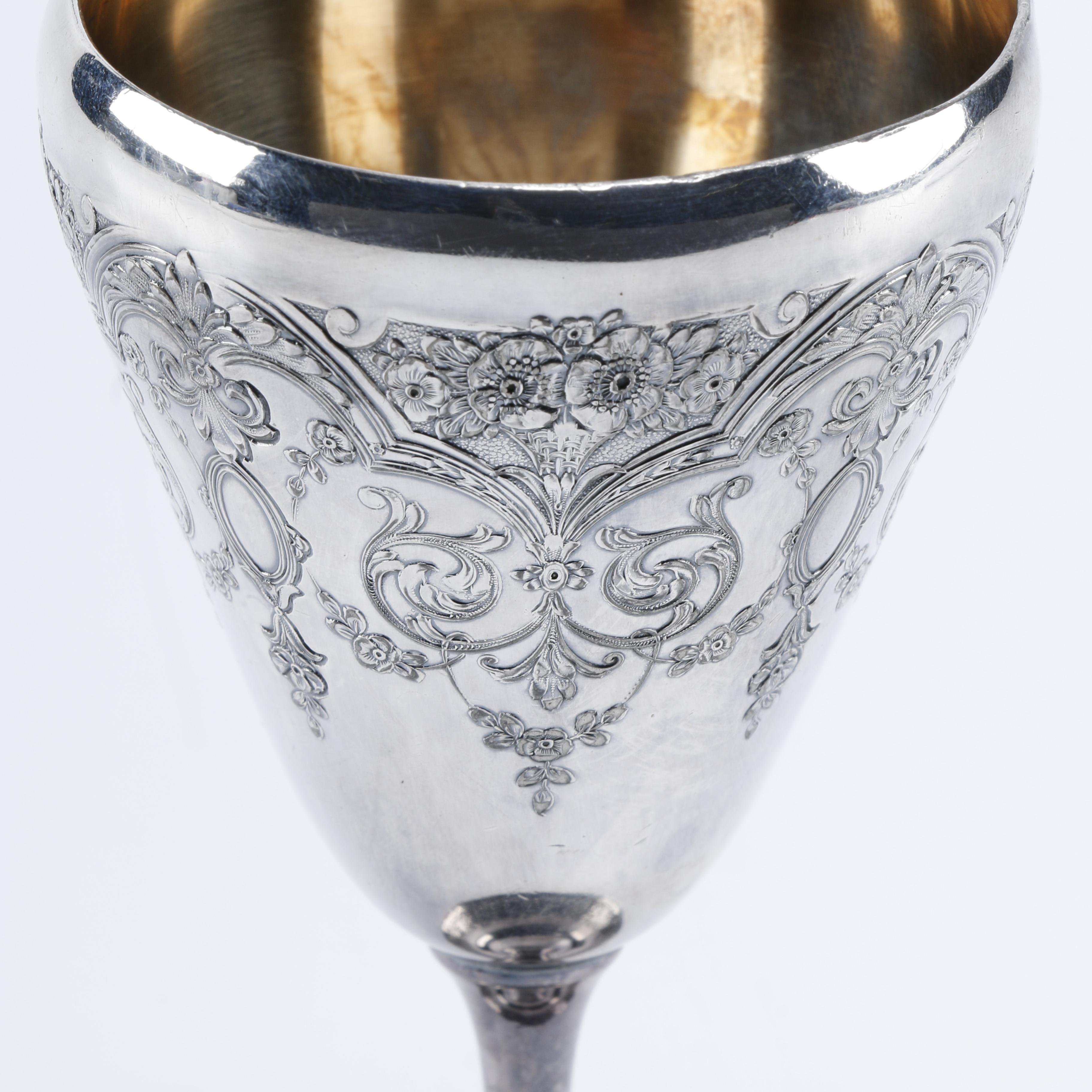 Wilcox Silver Plate Co. "Paisley" Silver Plate Chalice