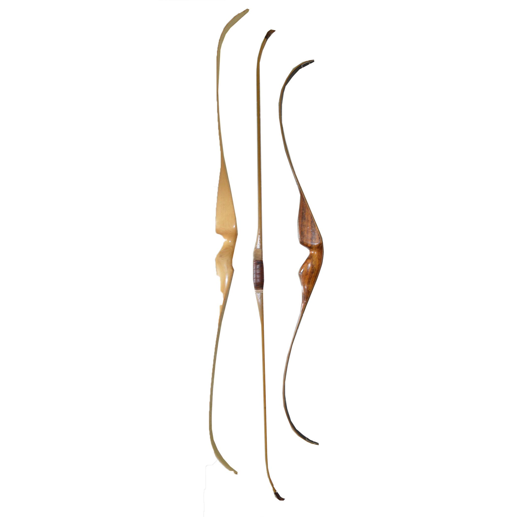 Three Vintage Wood Archery Bows