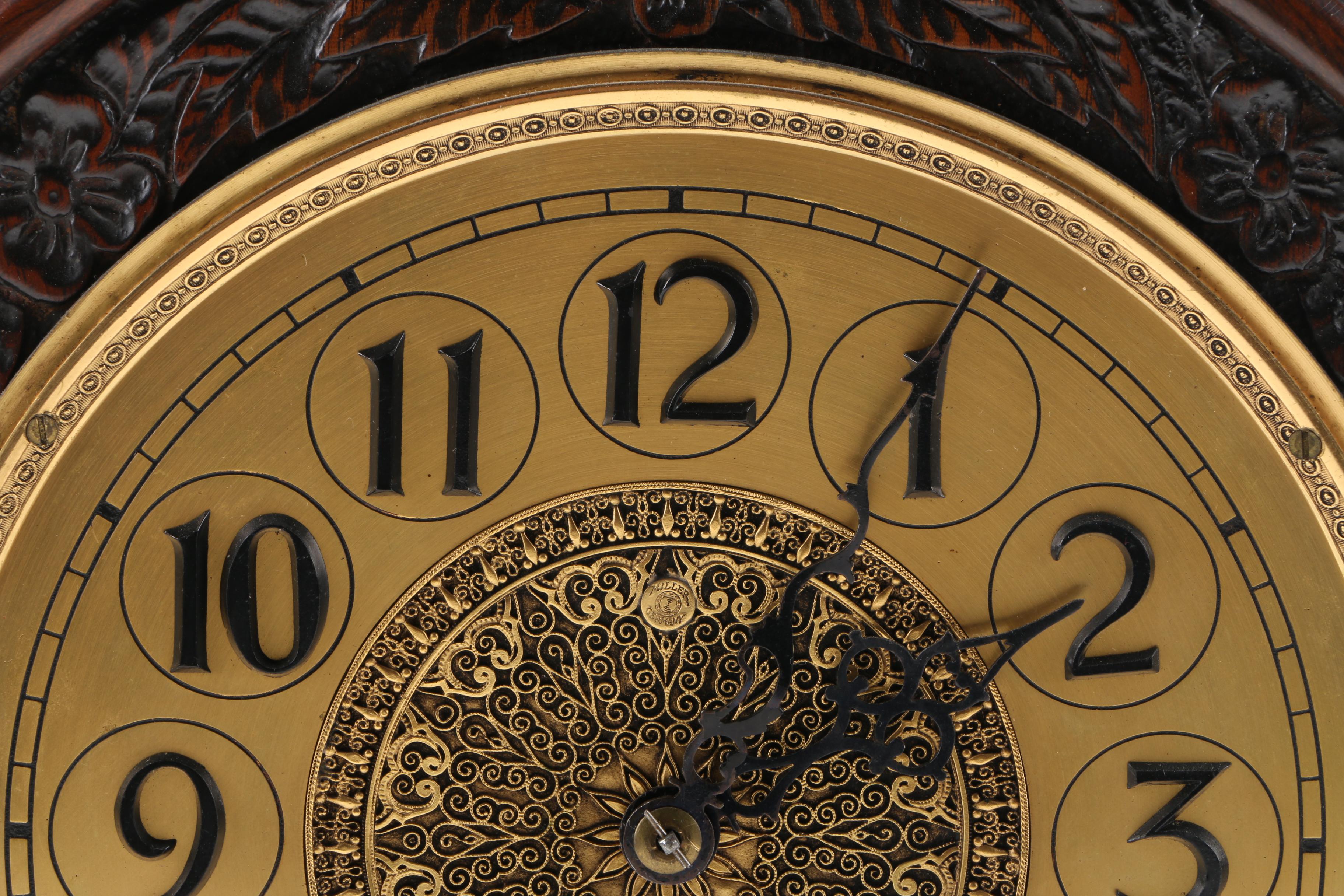 Vintage Herman Miller Clock Co. Wooden Mantel Clock