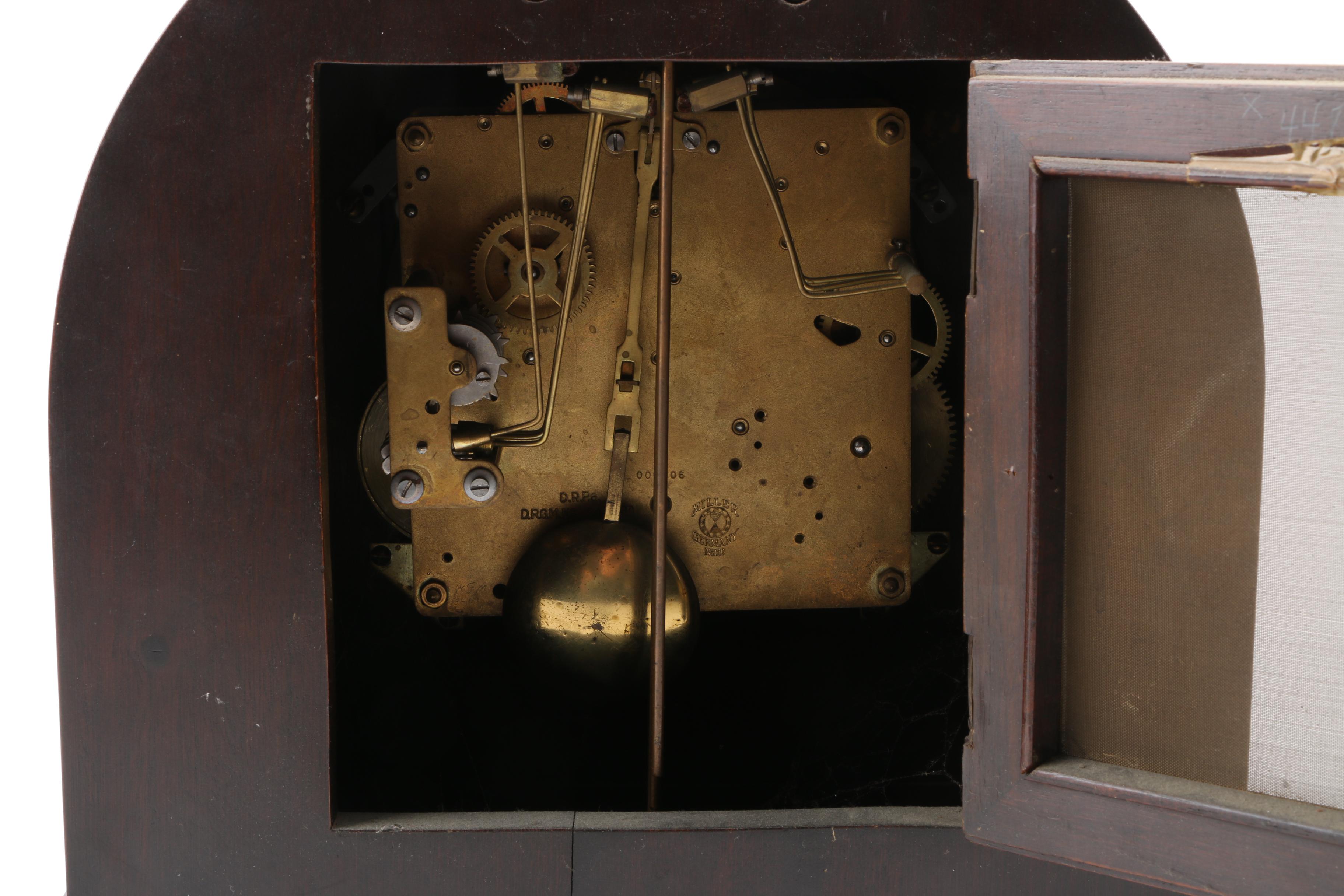 Vintage Herman Miller Clock Co. Wooden Mantel Clock