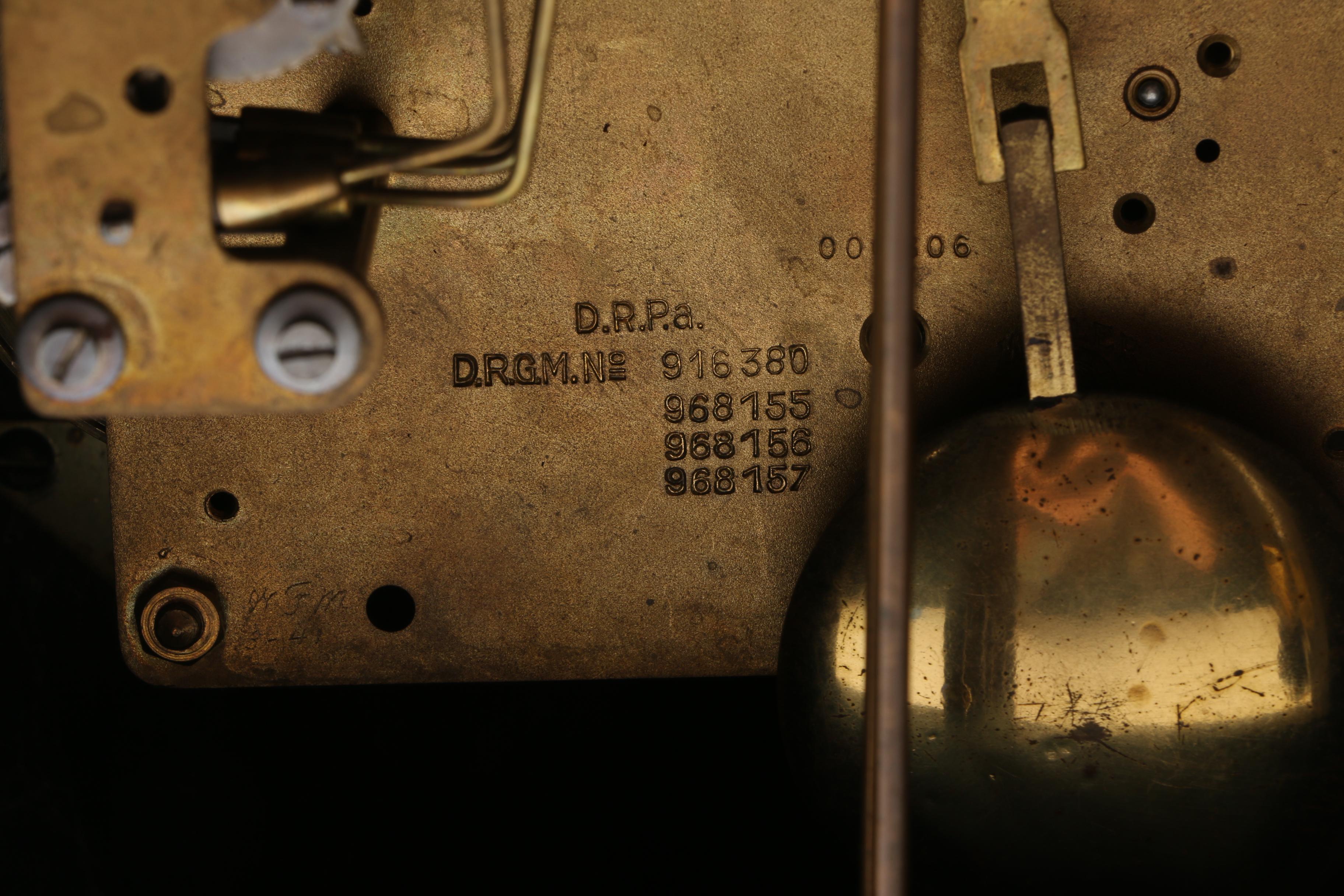 Vintage Herman Miller Clock Co. Wooden Mantel Clock