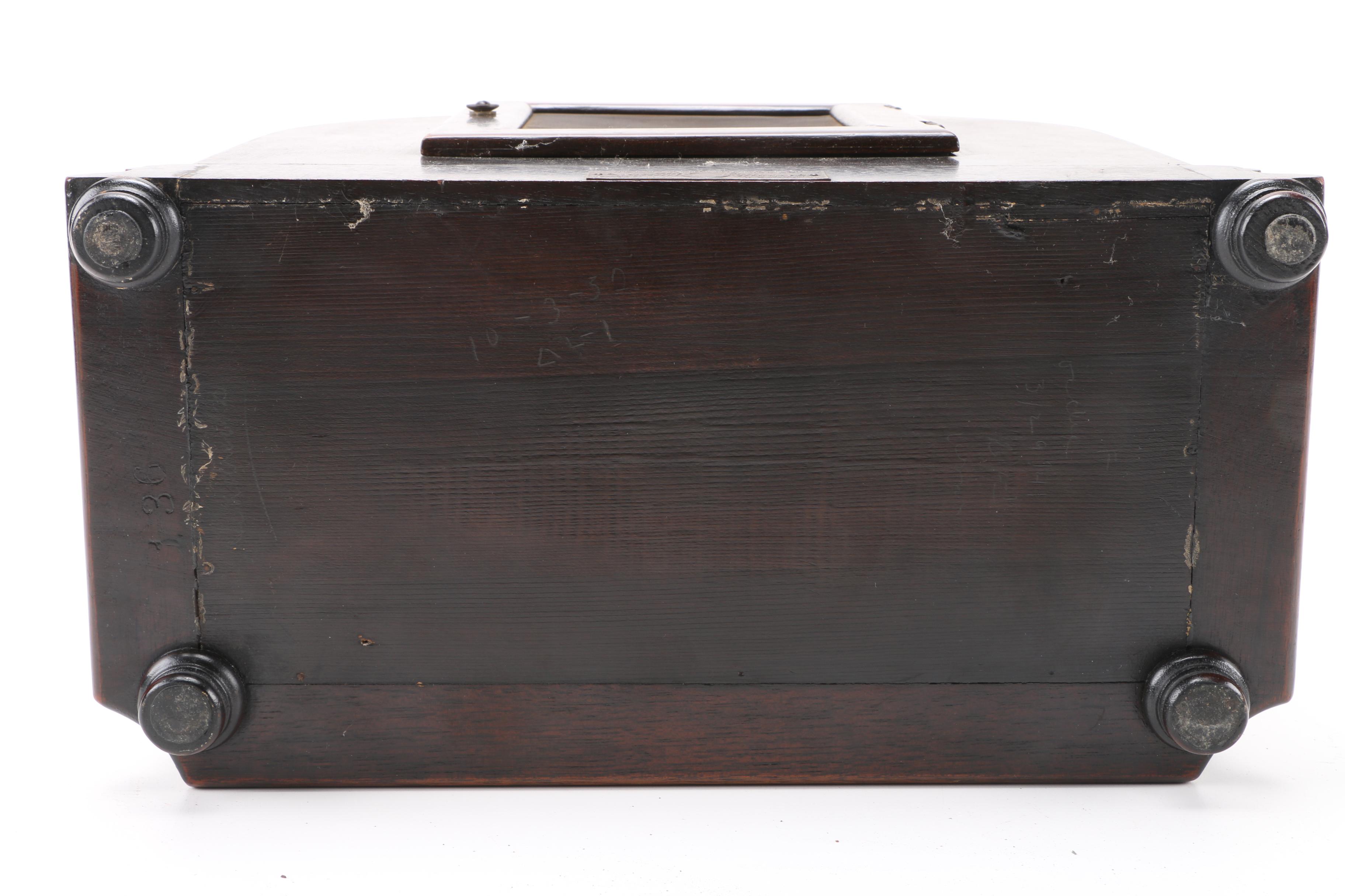 Vintage Herman Miller Clock Co. Wooden Mantel Clock