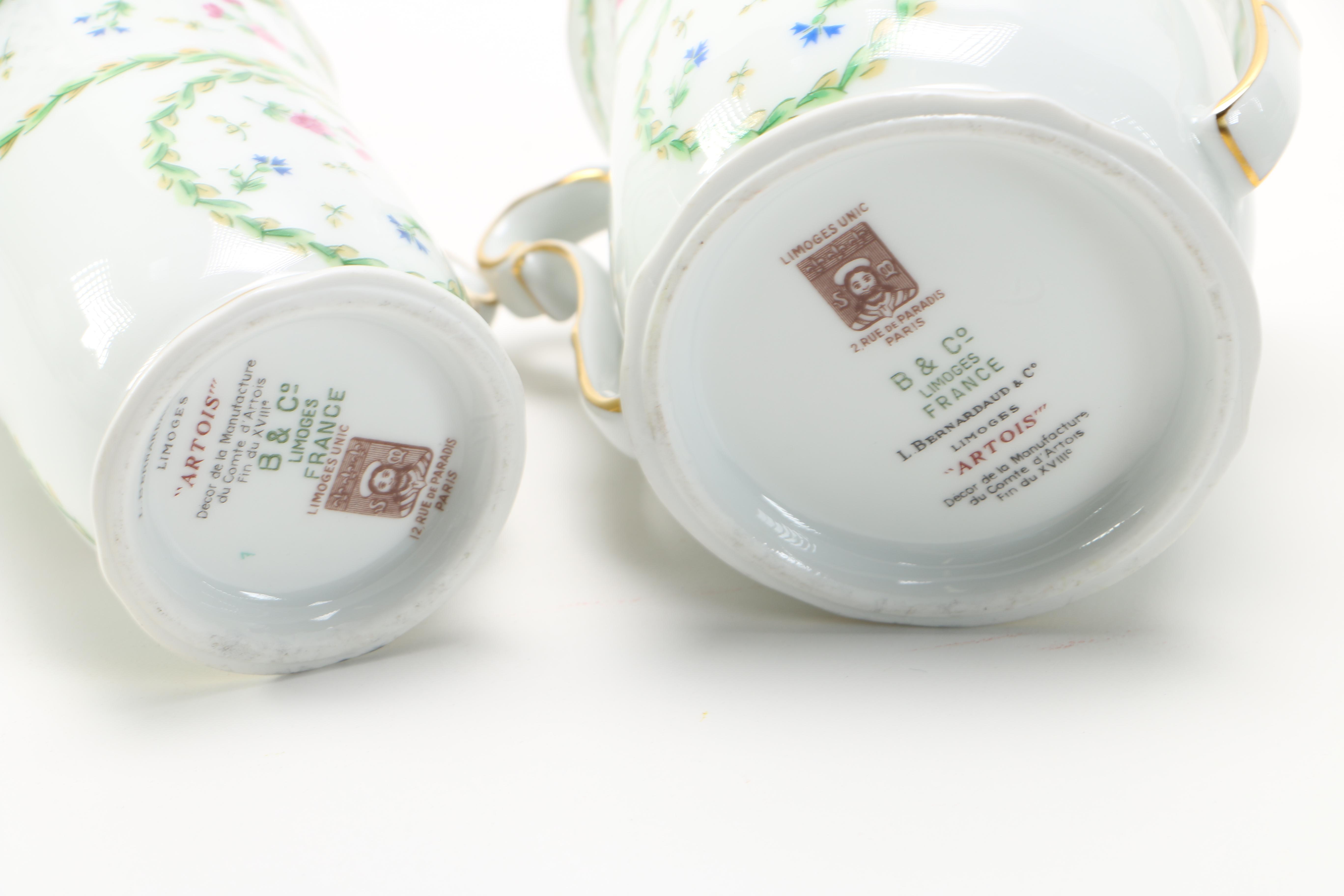 L. Bernardaud & Co Limoges "Artois" Tableware