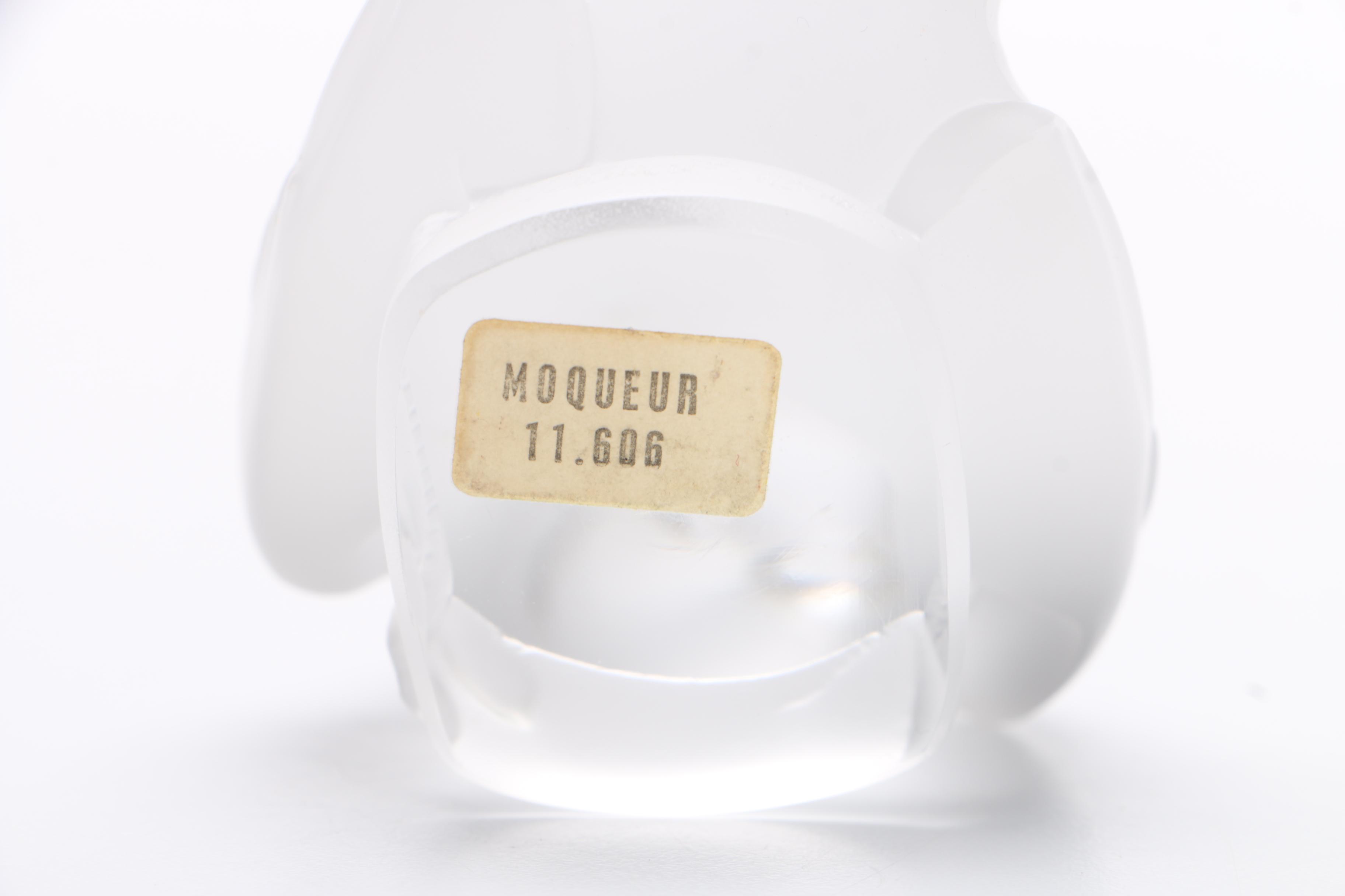 Lalique Moqueur Glass Bird Figurine