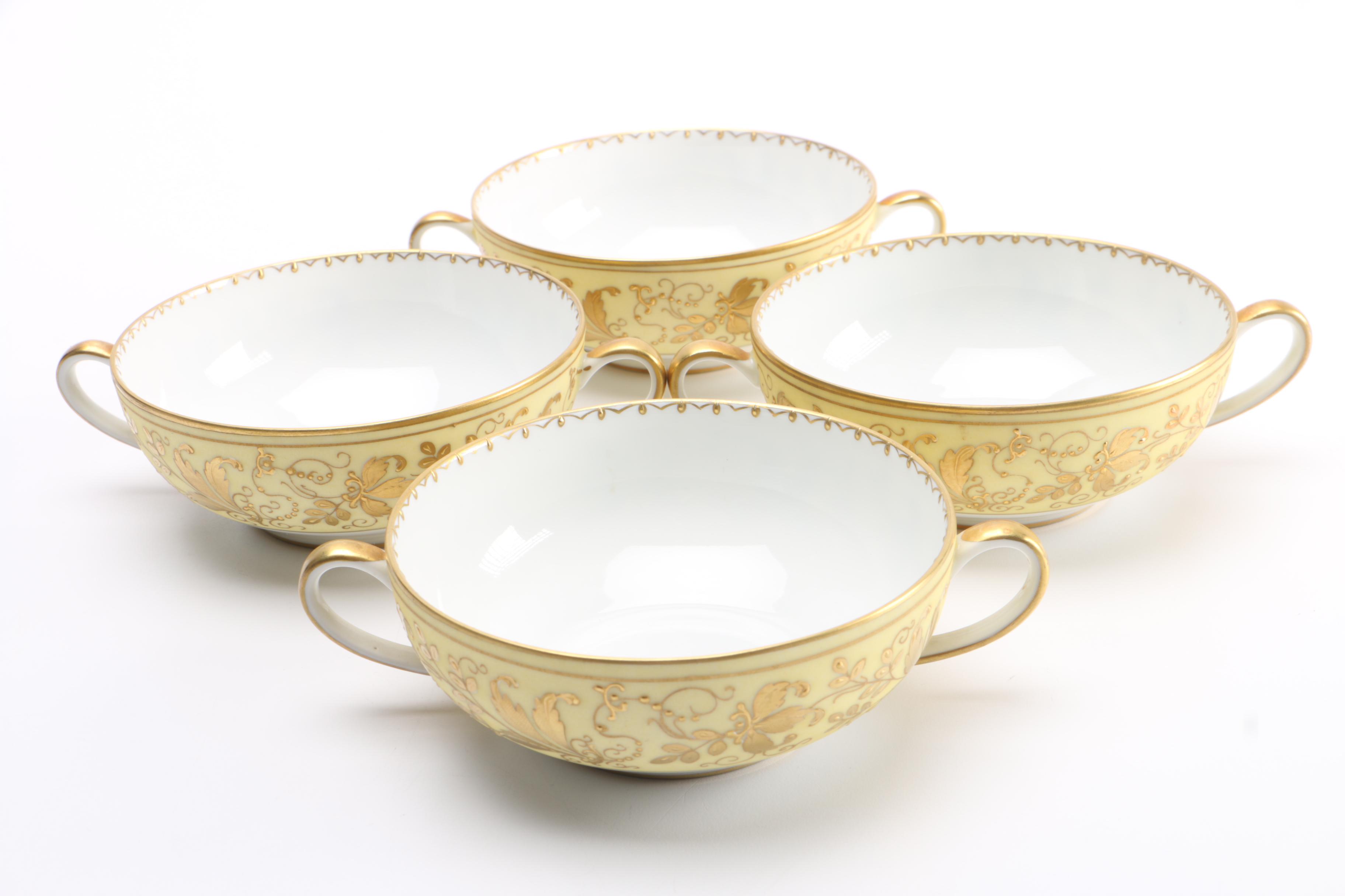 Atelier Camille Le Tallec  Porcelain Soup Bowls and Saucers