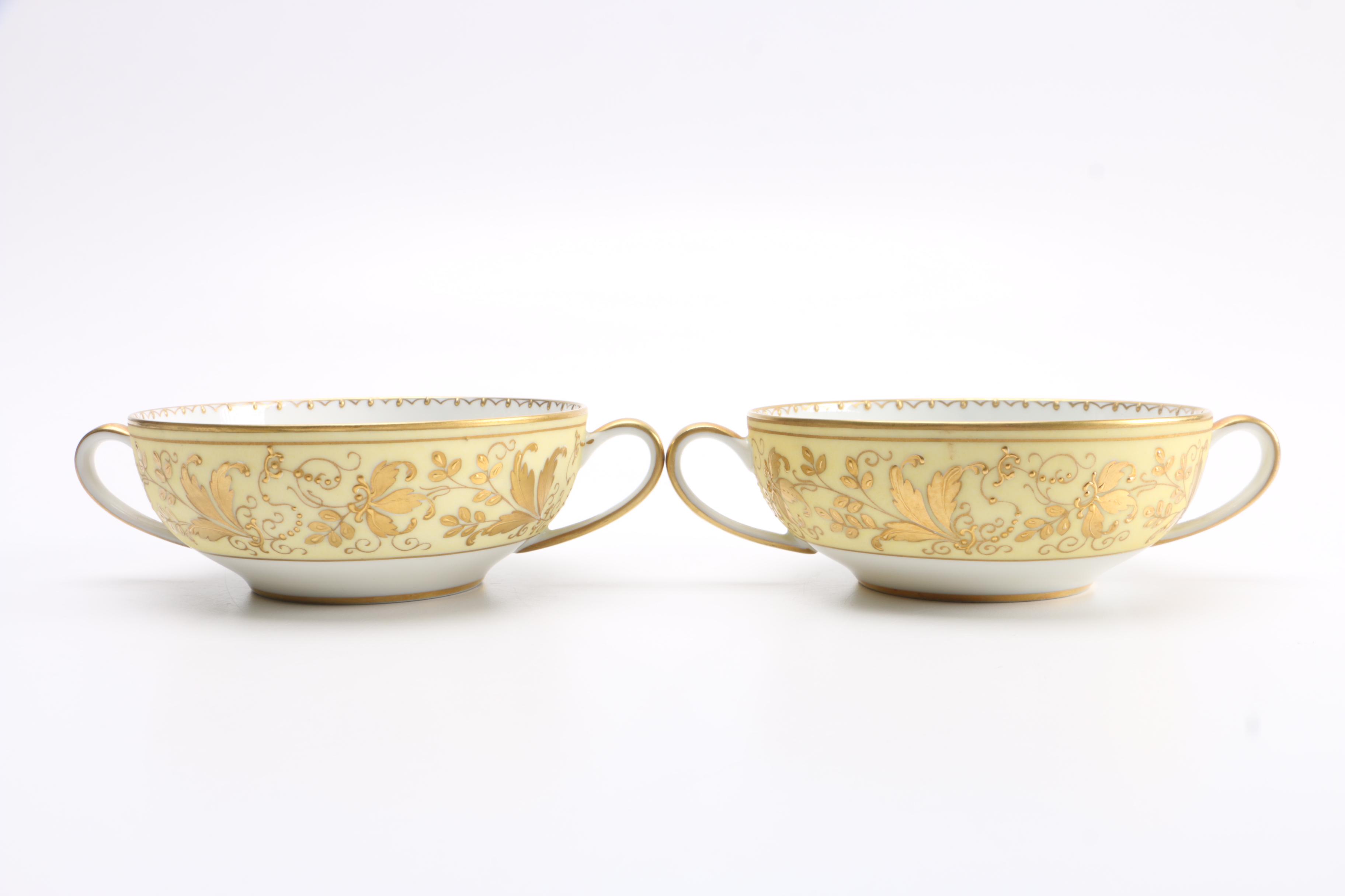 Atelier Camille Le Tallec  Porcelain Soup Bowls and Saucers