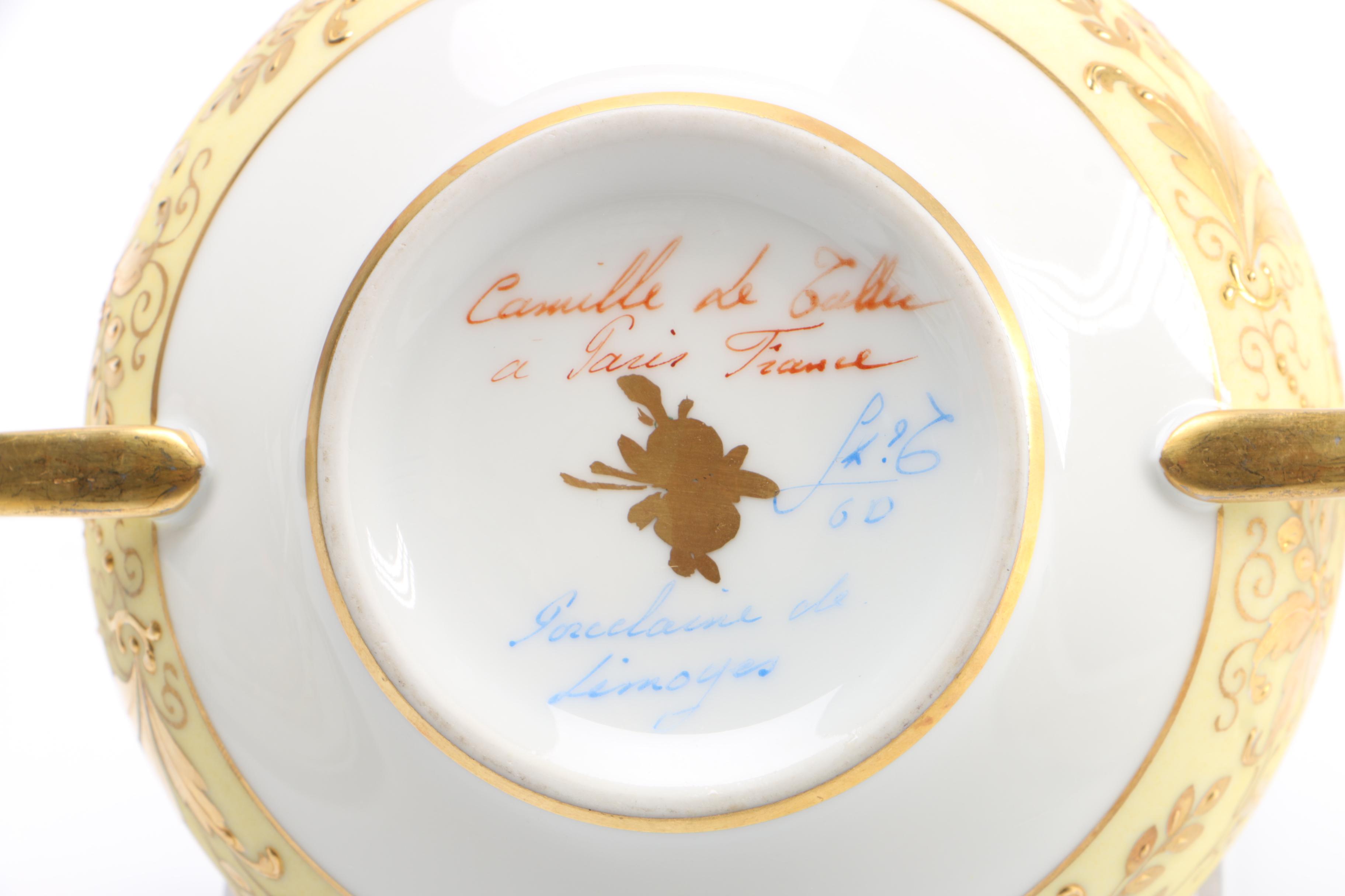 Atelier Camille Le Tallec  Porcelain Soup Bowls and Saucers