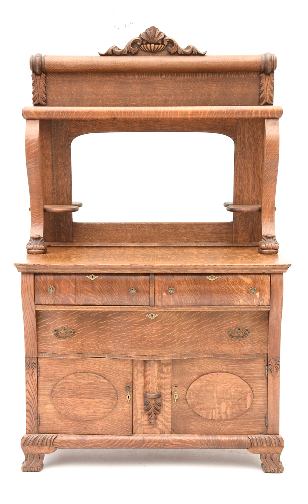 Antique Tiger Oak Sideboard