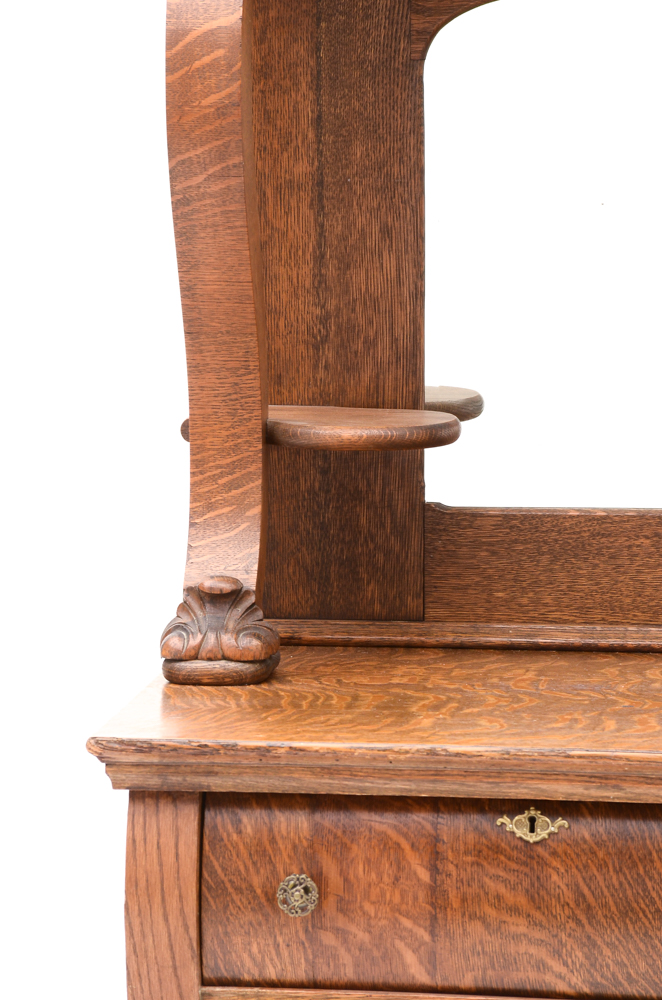 Antique Tiger Oak Sideboard