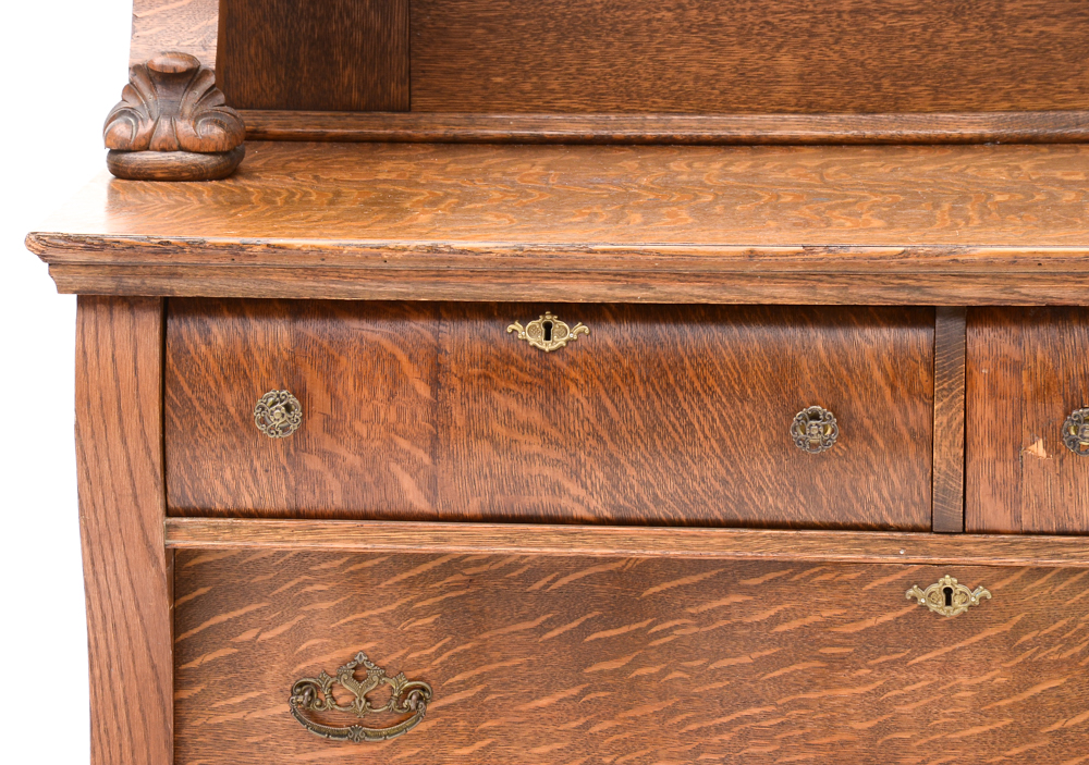 Antique Tiger Oak Sideboard