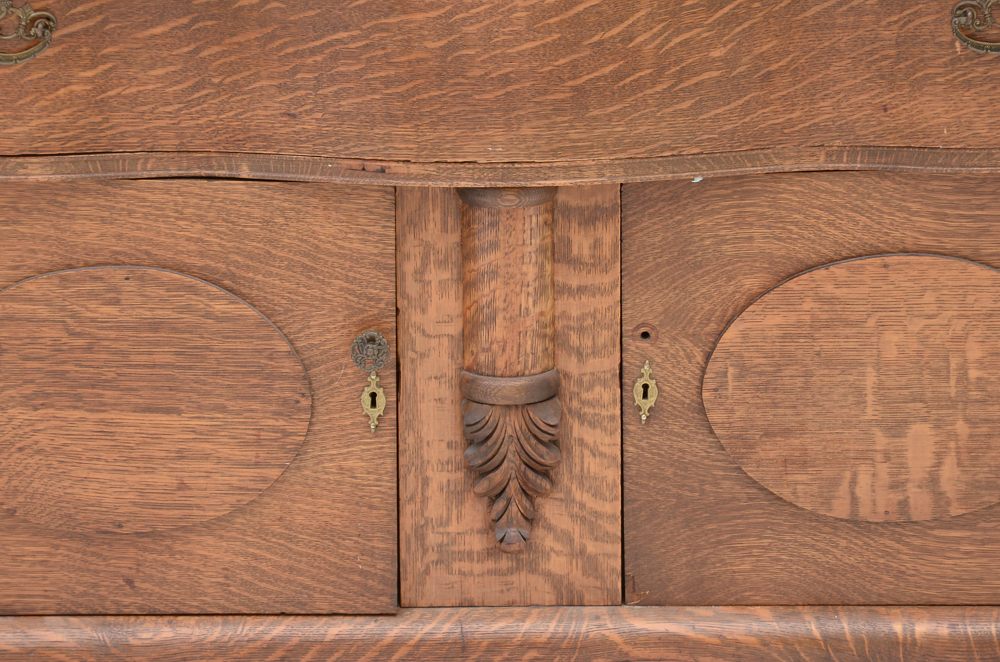 Antique Tiger Oak Sideboard